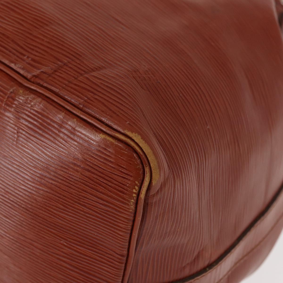 LOUIS VUITTON Epi Petit Noe Shoulder Bag Brown M44103 LV Auth 150711