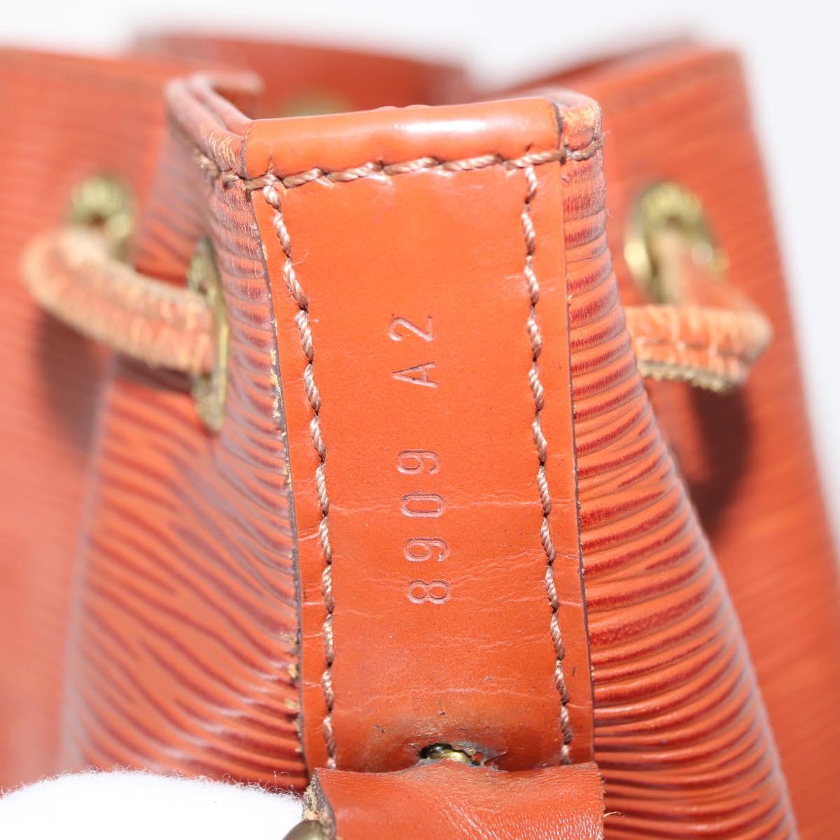 LOUIS VUITTON Epi Petit Noe Shoulder Bag Brown M44103 LV Auth 150711