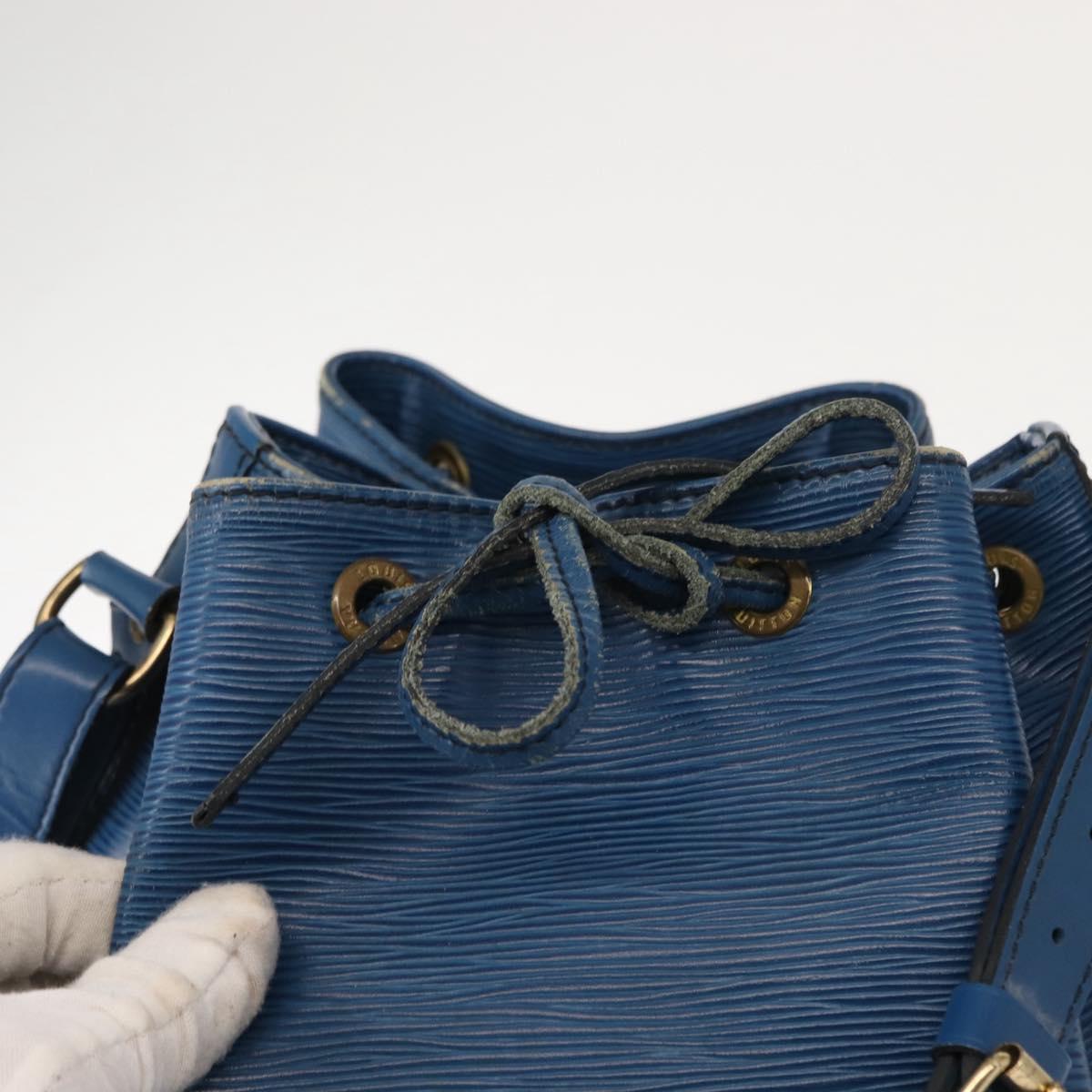 LOUIS VUITTON Epi Noe Shoulder Bag Toledo Blue M44005 LV Auth 150712