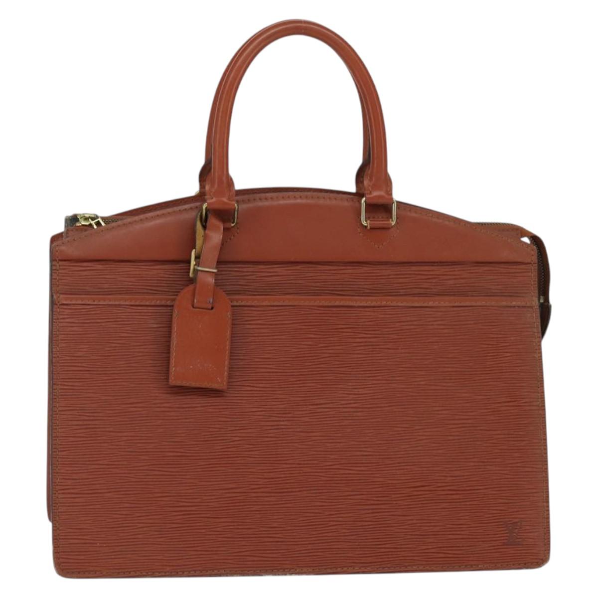 LOUIS VUITTON Epi Riviera Hand Bag Brown M48183 LV Auth 150713