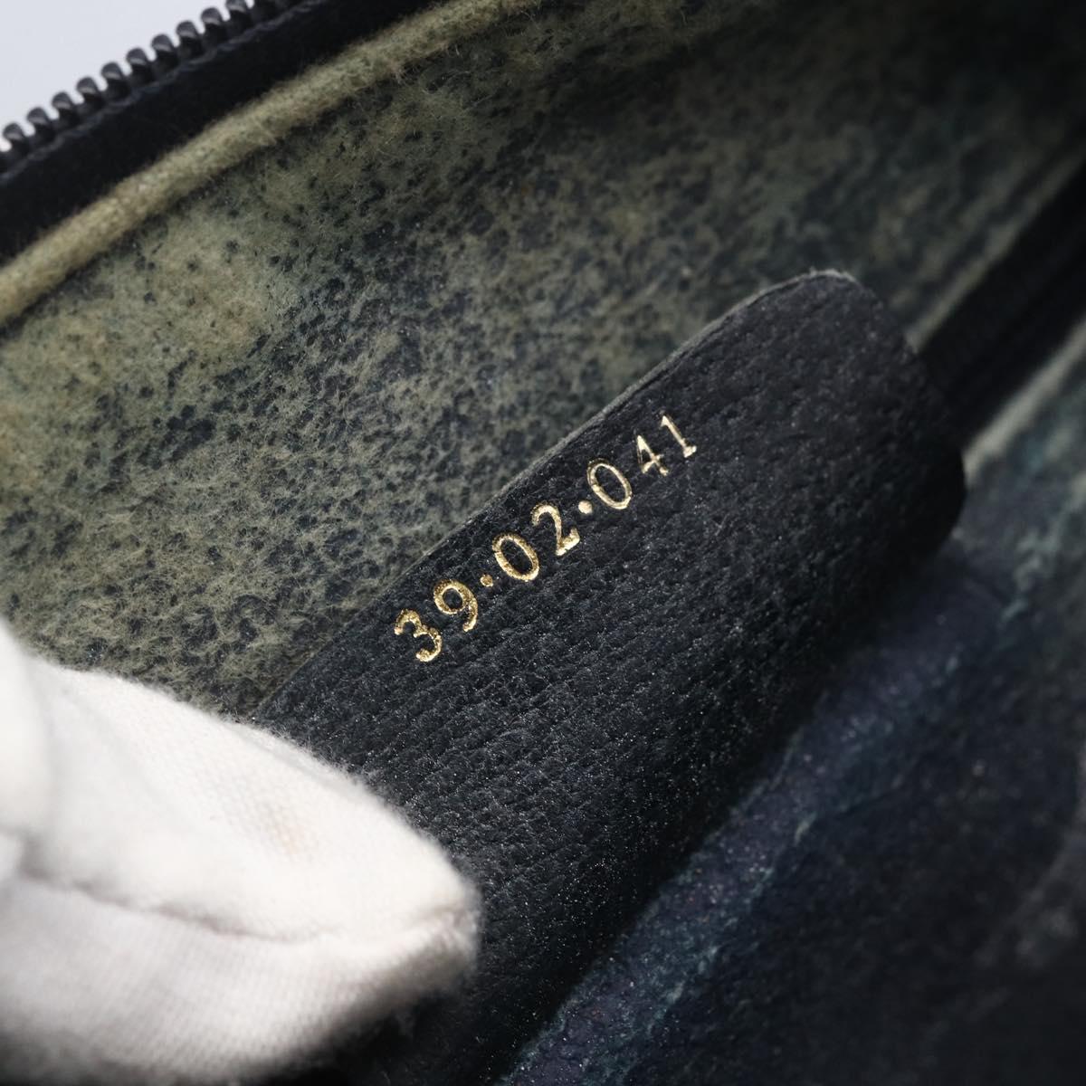 GUCCI GG Supreme Sherry Line Hand Bag PVC Navy Gold 39 02 041 Auth 150740