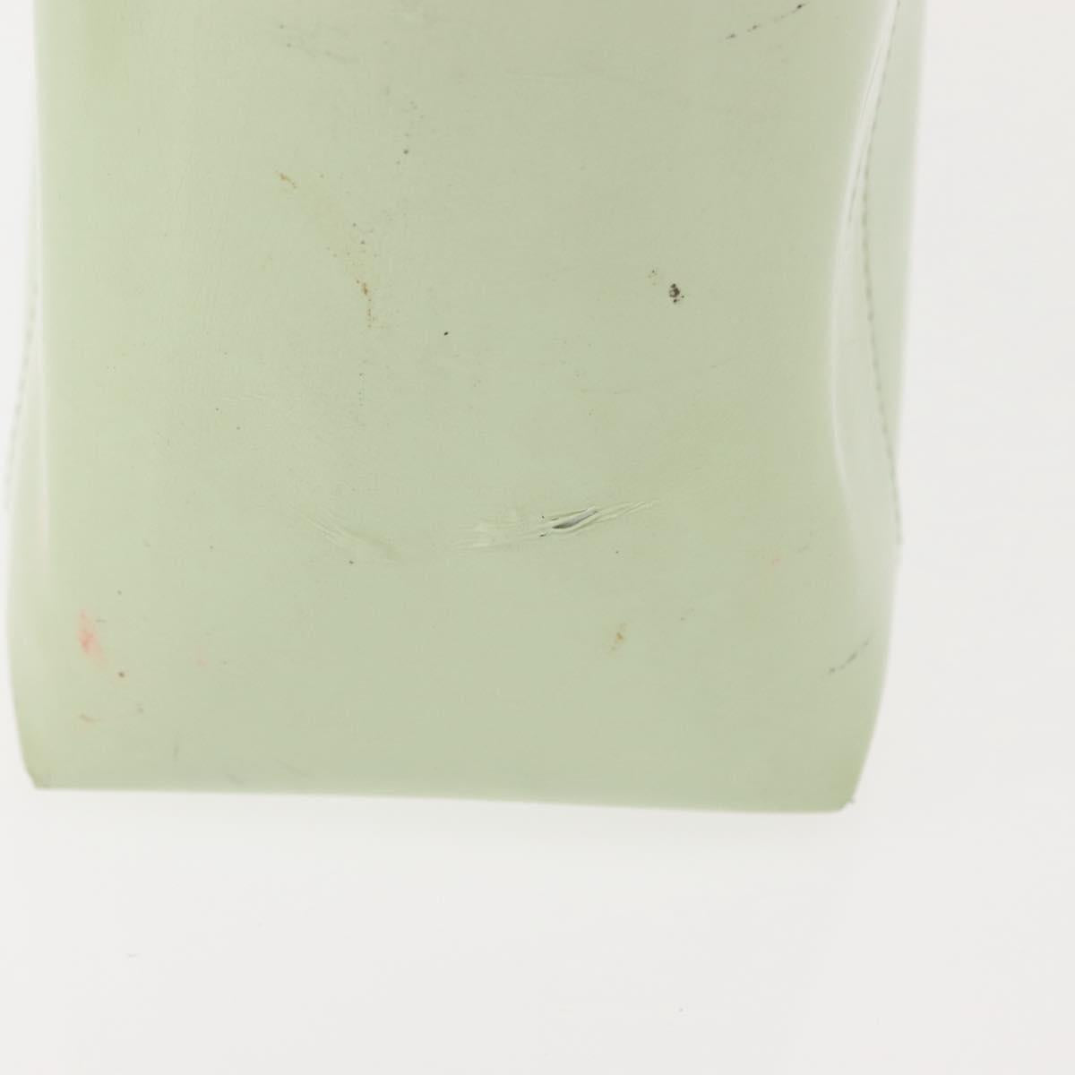 Christian Dior Maris Pearl Hand Bag Enamel Green Auth 150745