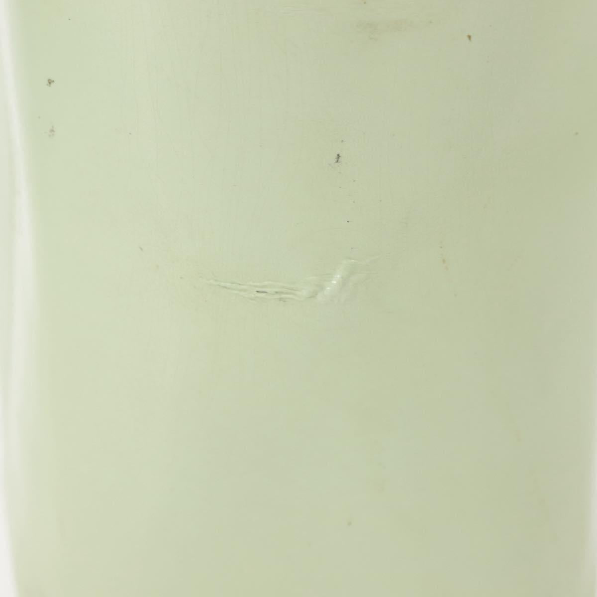 Christian Dior Maris Pearl Hand Bag Enamel Green Auth 150745