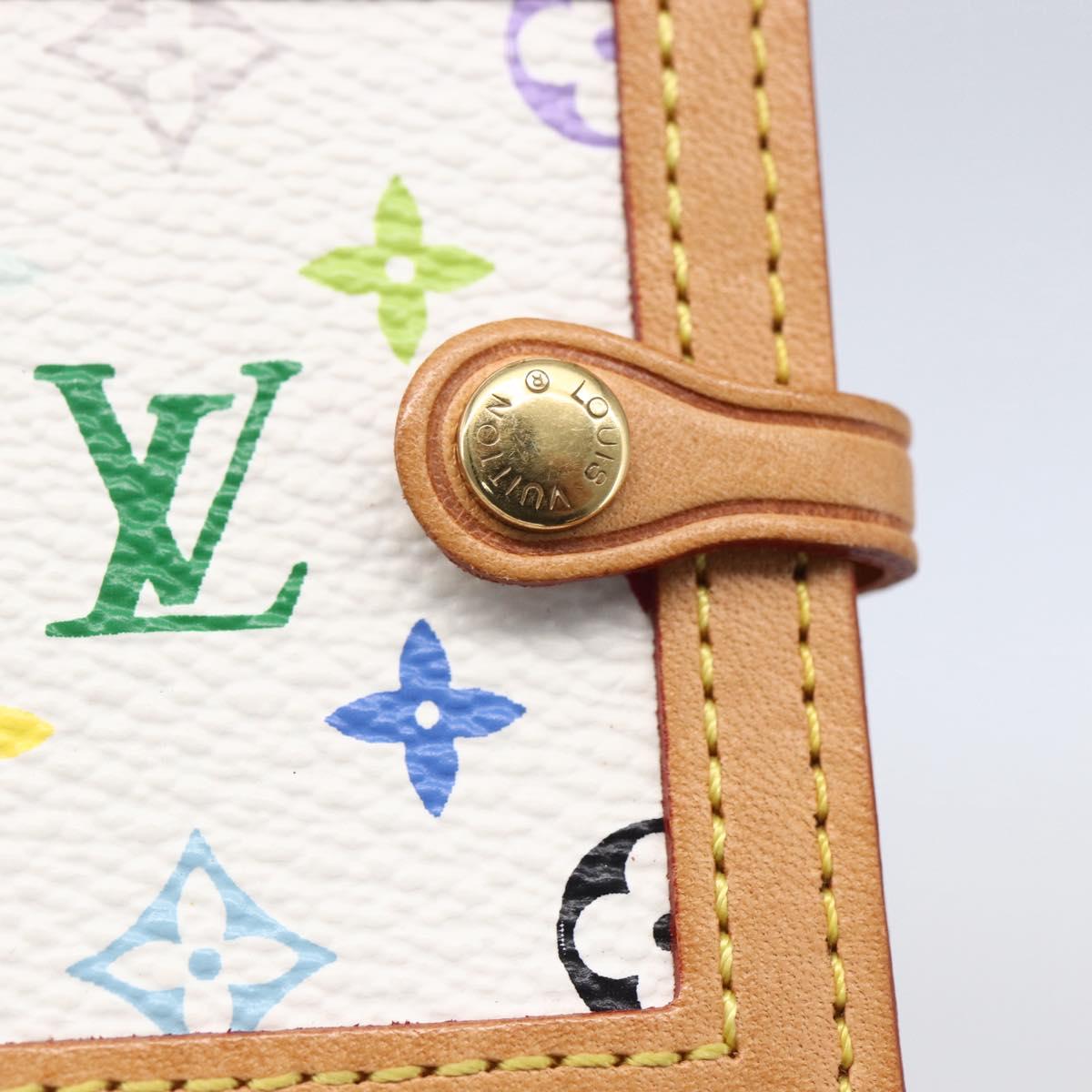 LOUIS VUITTON Multicolor Portofoto 2 Photo Frame White M58003 LV Auth 150787