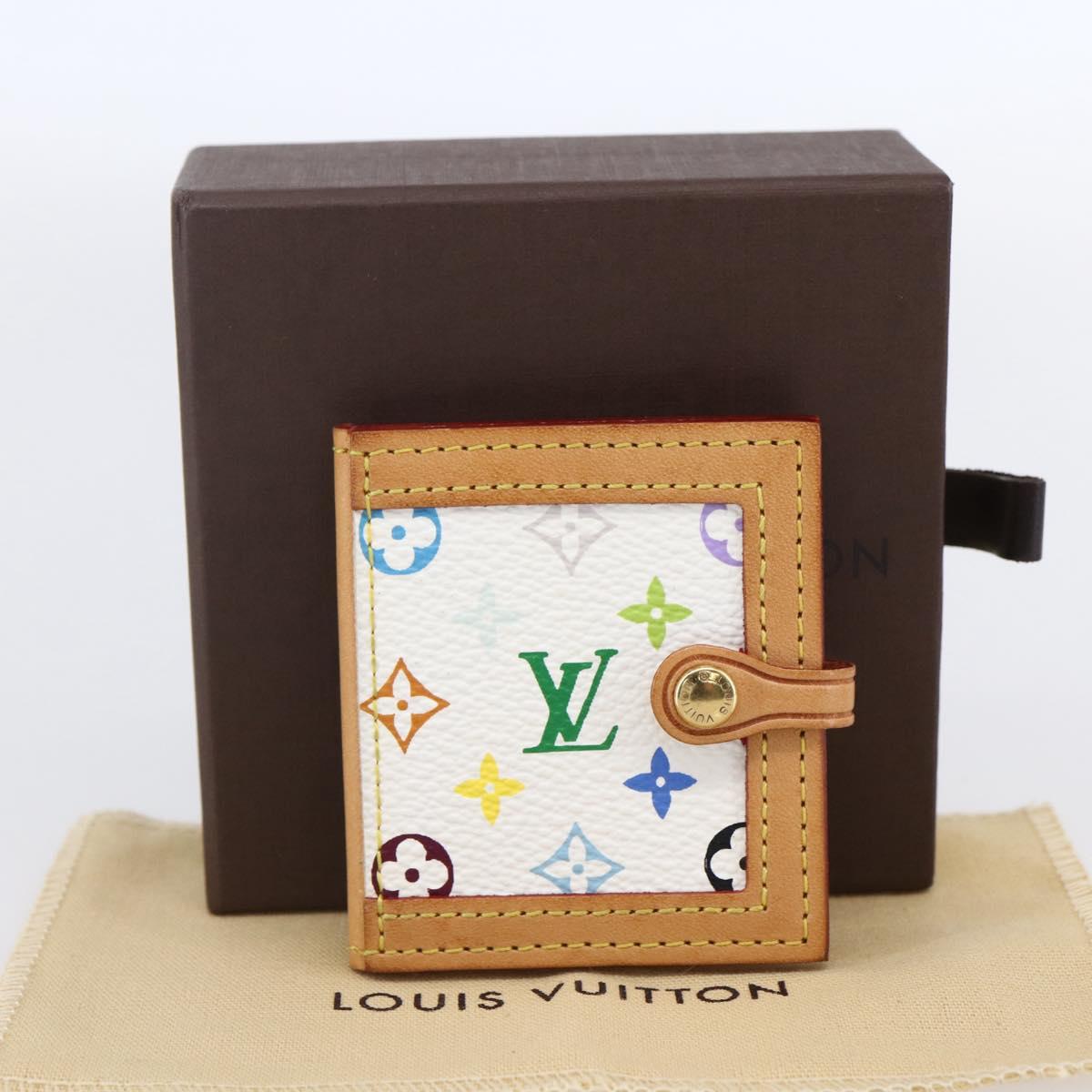 LOUIS VUITTON Multicolor Portofoto 2 Photo Frame White M58003 LV Auth 150787