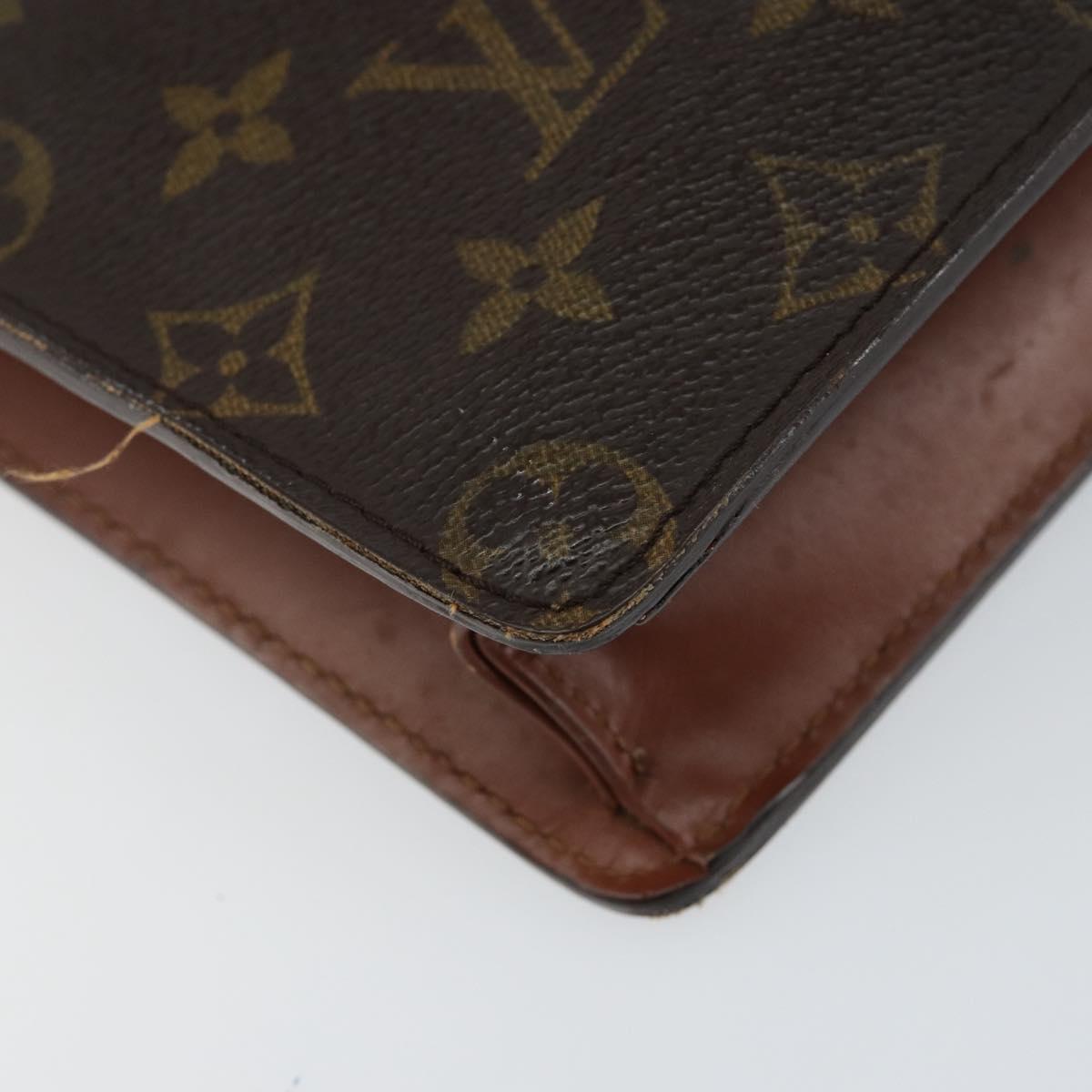 LOUIS VUITTON Monogram Pochette Homme Clutch Bag M51795 LV Auth 150800