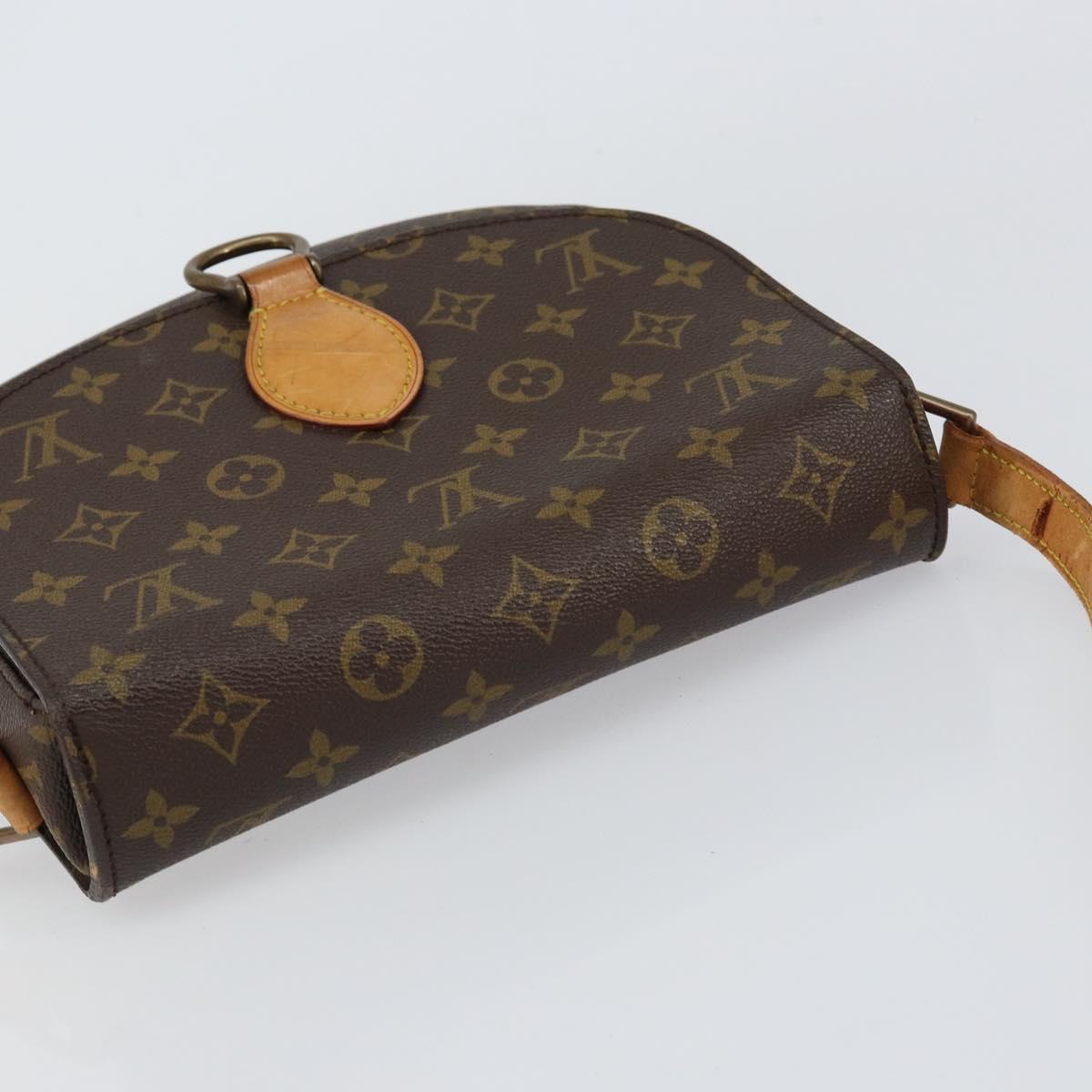 LOUIS VUITTON Monogram Saint Cloud GM Shoulder Bag Vintage M51242 LV Auth 150801