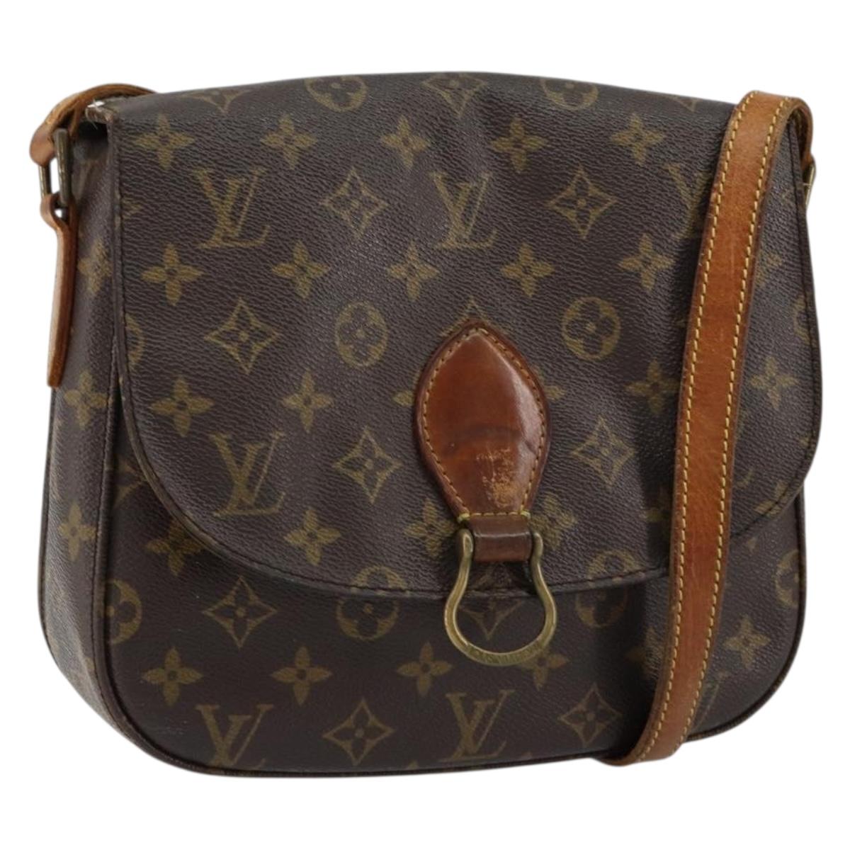 LOUIS VUITTON Monogram Saint Cloud GM Shoulder Bag M51242 LV Auth 150803