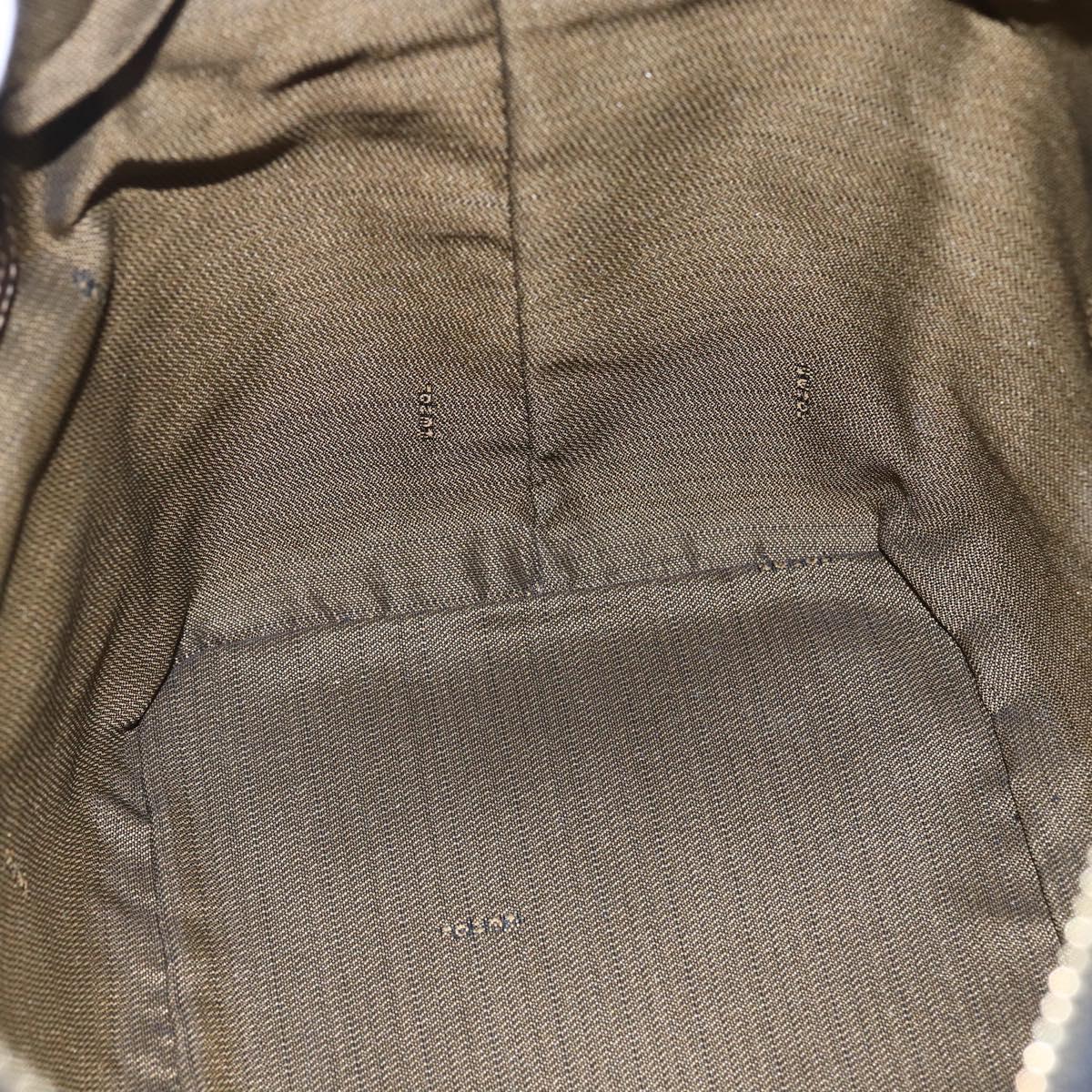 FENDI Zucca Canvas Hand Bag 2way Black Brown Auth 150808