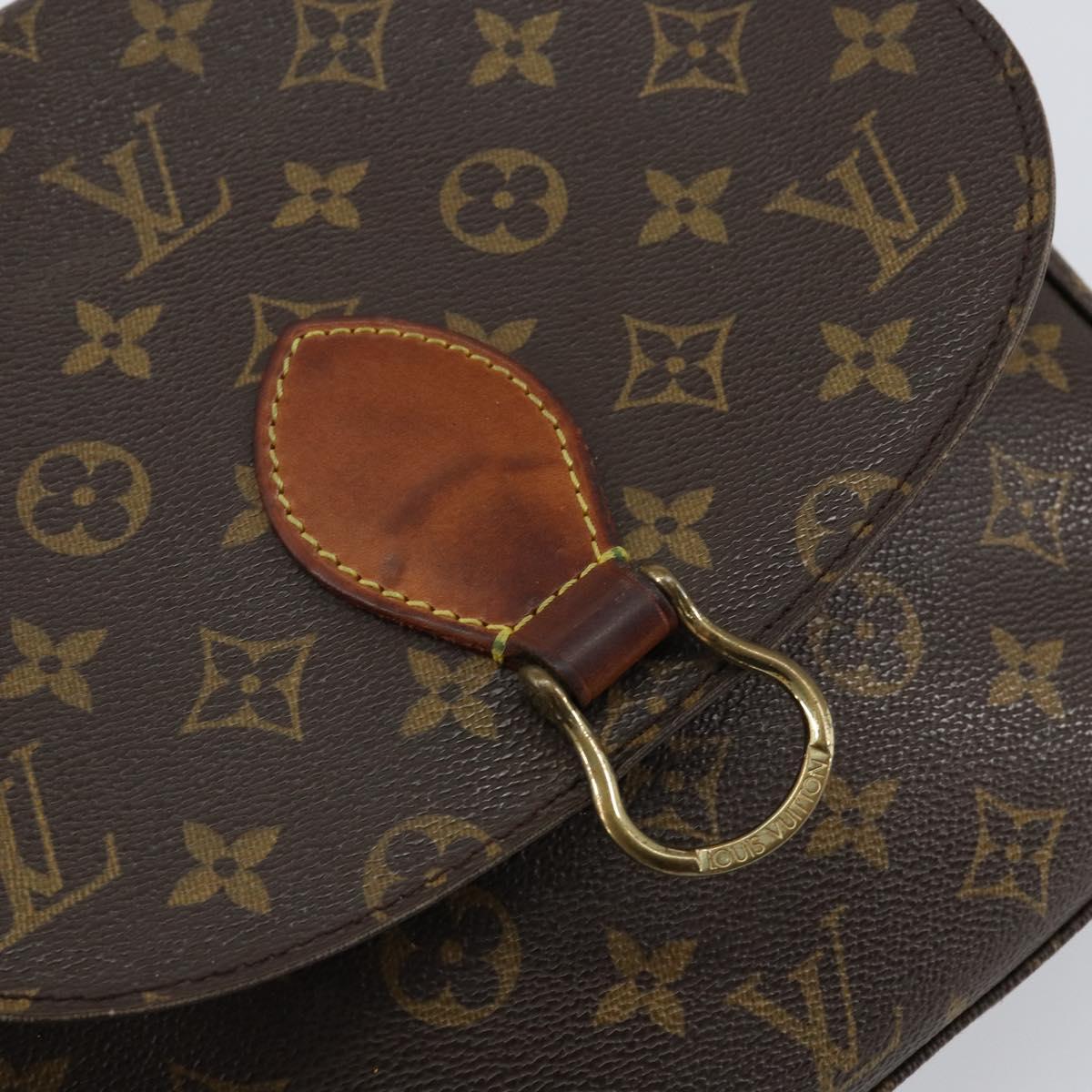 LOUIS VUITTON Monogram Saint Cloud GM Shoulder Bag M51242 LV Auth 150826