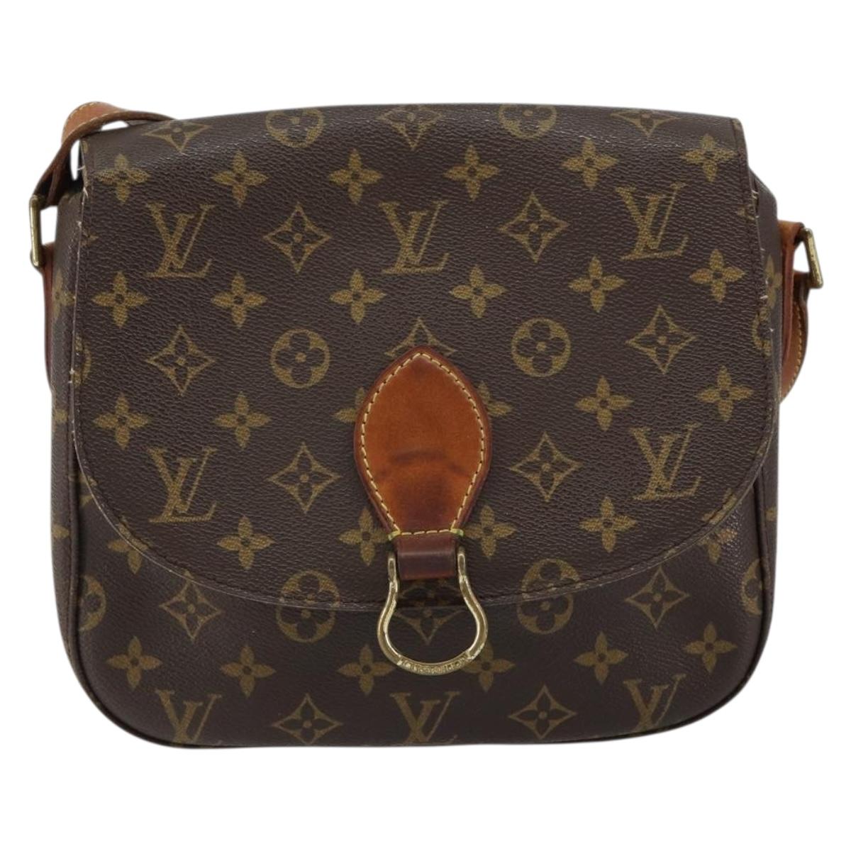 LOUIS VUITTON Monogram Saint Cloud GM Shoulder Bag M51242 LV Auth 150826