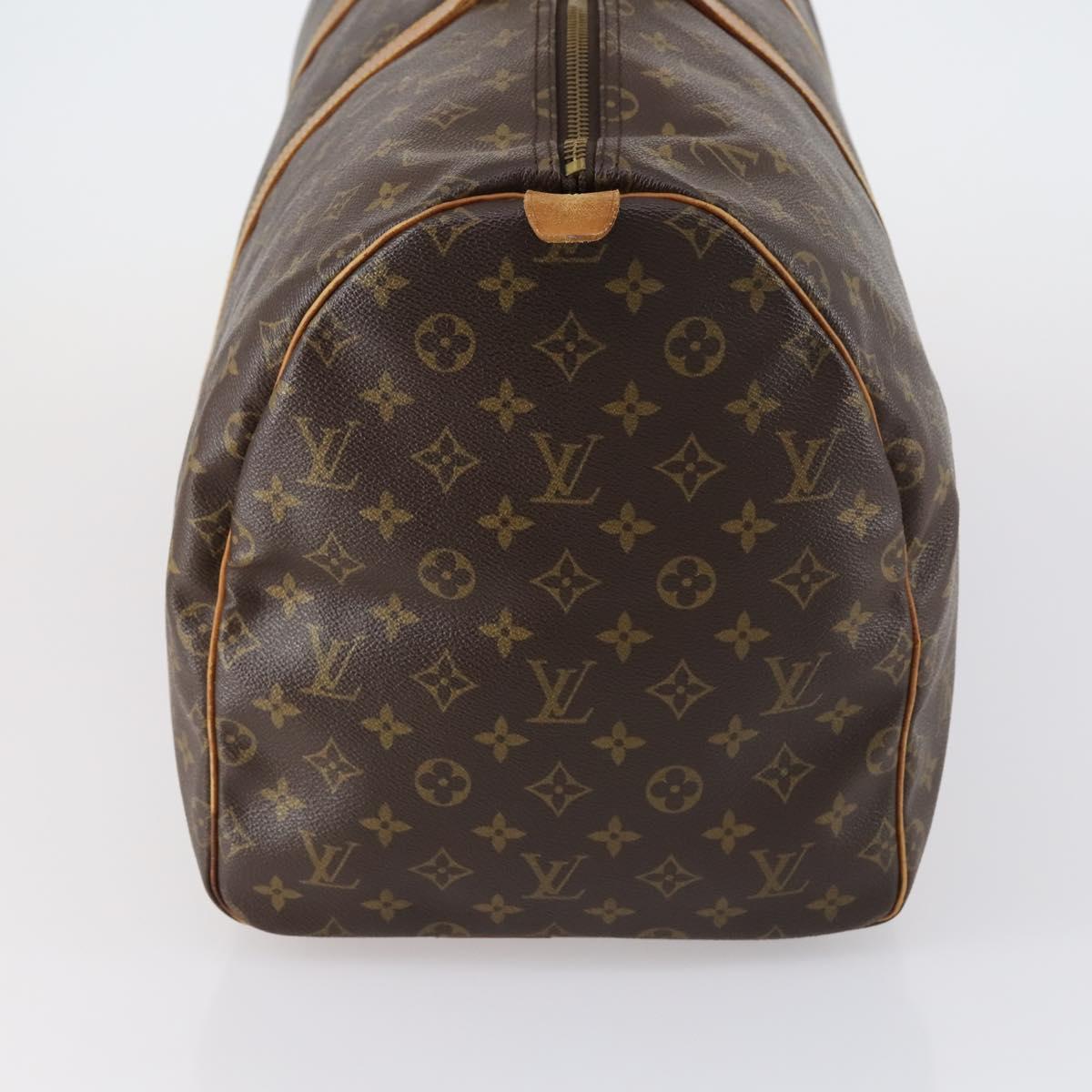 LOUIS VUITTON Monogram Keepall 55 Boston Bag M41424 LV Auth 150835