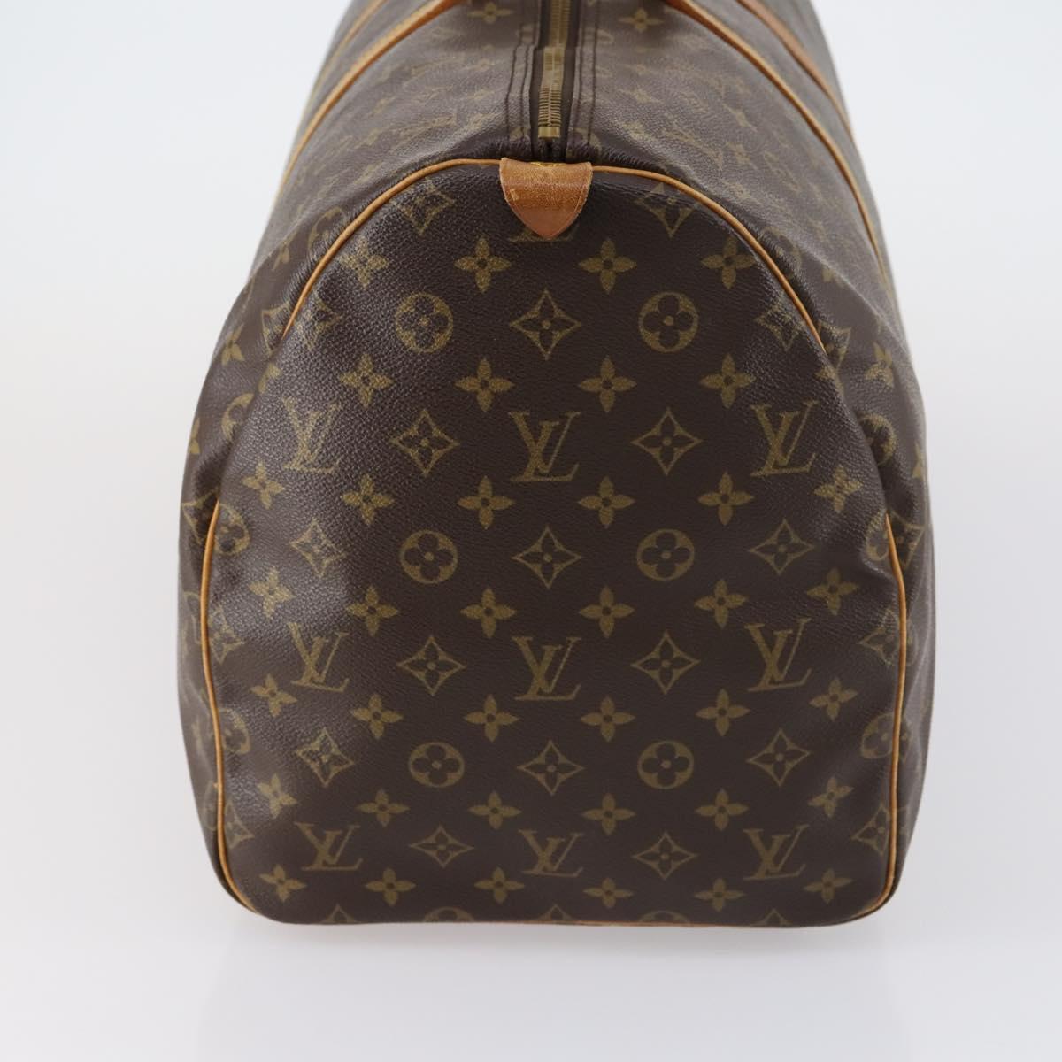 LOUIS VUITTON Monogram Keepall 55 Boston Bag M41424 LV Auth 150835