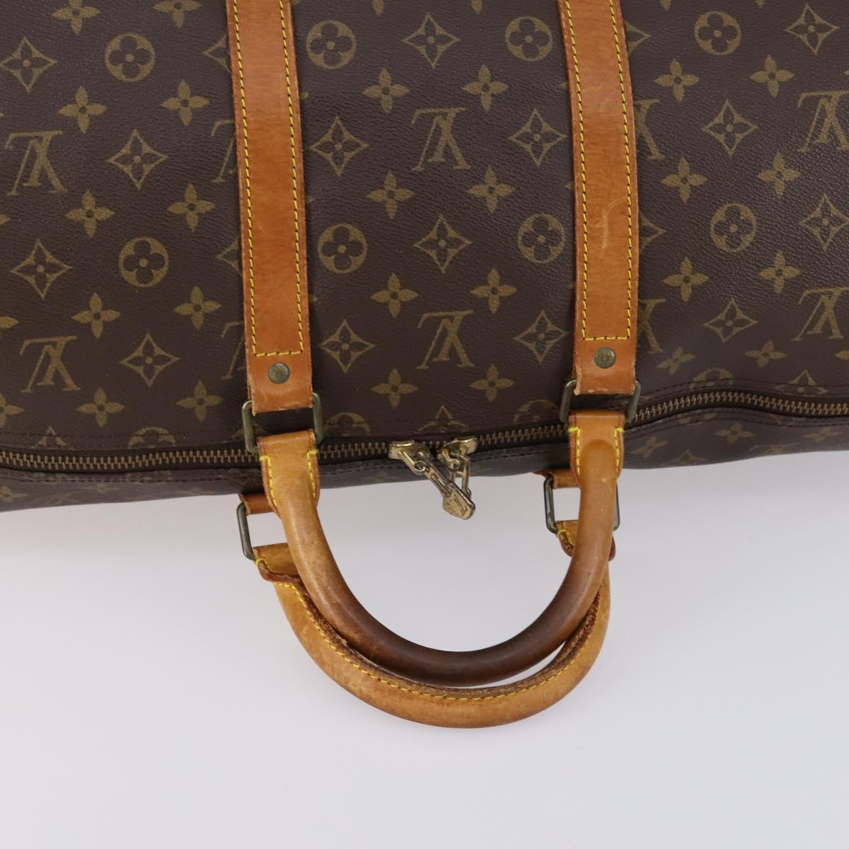 LOUIS VUITTON Monogram Keepall 55 Boston Bag M41424 LV Auth 150835