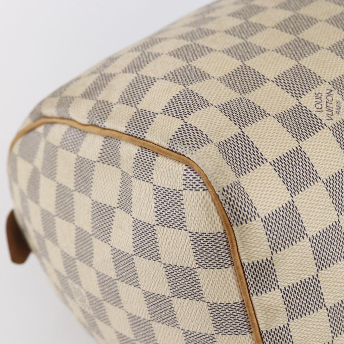 LOUIS VUITTON Damier Azur Speedy 30 Hand Bag N41533 LV Auth 150836