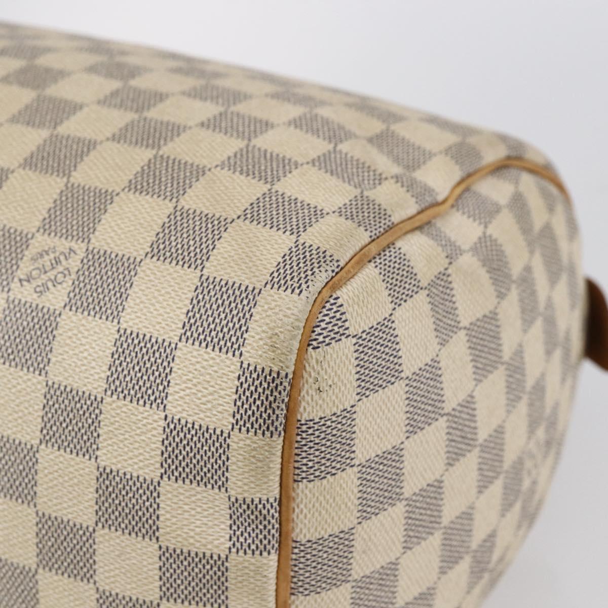 LOUIS VUITTON Damier Azur Speedy 30 Hand Bag N41533 LV Auth 150836