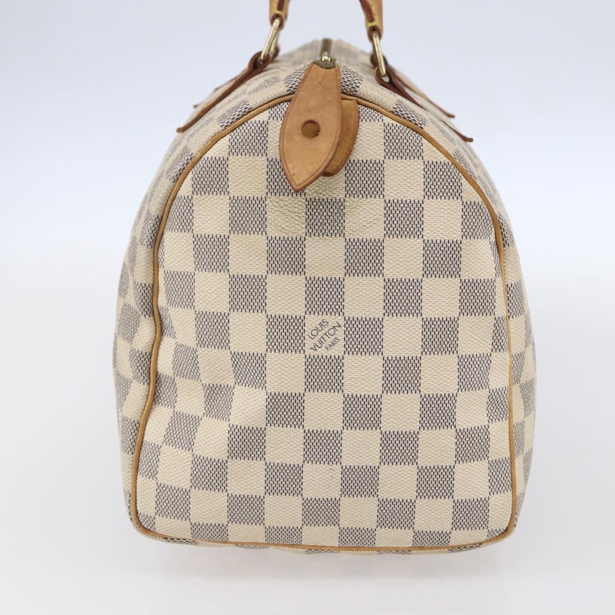 LOUIS VUITTON Damier Azur Speedy 30 Hand Bag N41533 LV Auth 150836