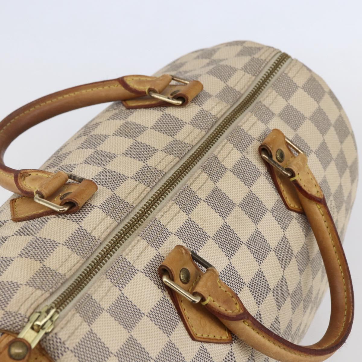 LOUIS VUITTON Damier Azur Speedy 30 Hand Bag N41533 LV Auth 150836