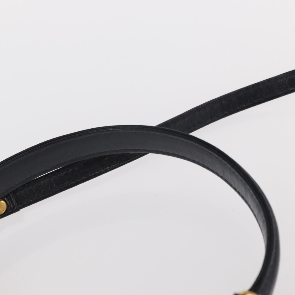 MCM Logogram Vicetos Hand Bag PVC Leather 2way White Gold Auth 150837