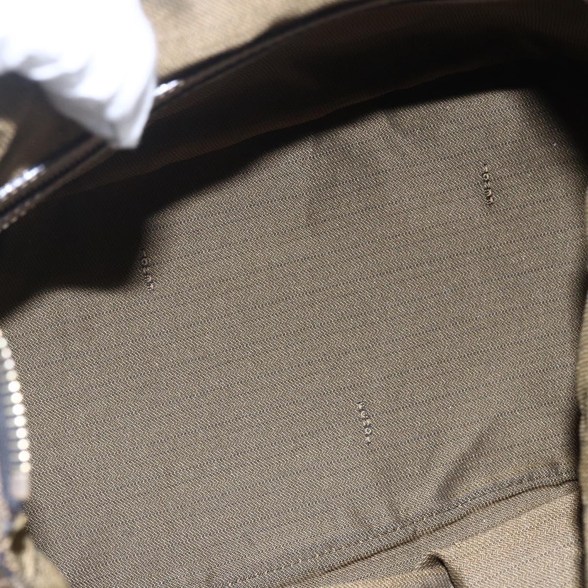 FENDI Zucca Canvas Hand Bag 2way Black Brown Auth 150838