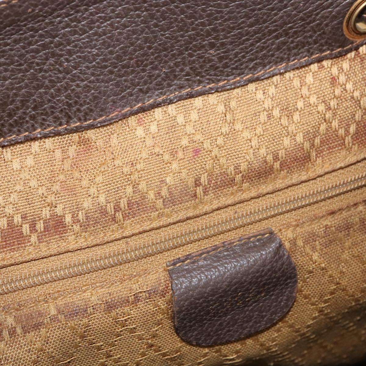 GUCCI Bamboo Backpack Suede Brown Gold 003 58 0016 Auth 150842