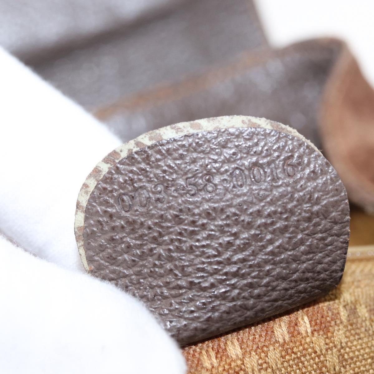 GUCCI Bamboo Backpack Suede Brown Gold 003 58 0016 Auth 150842