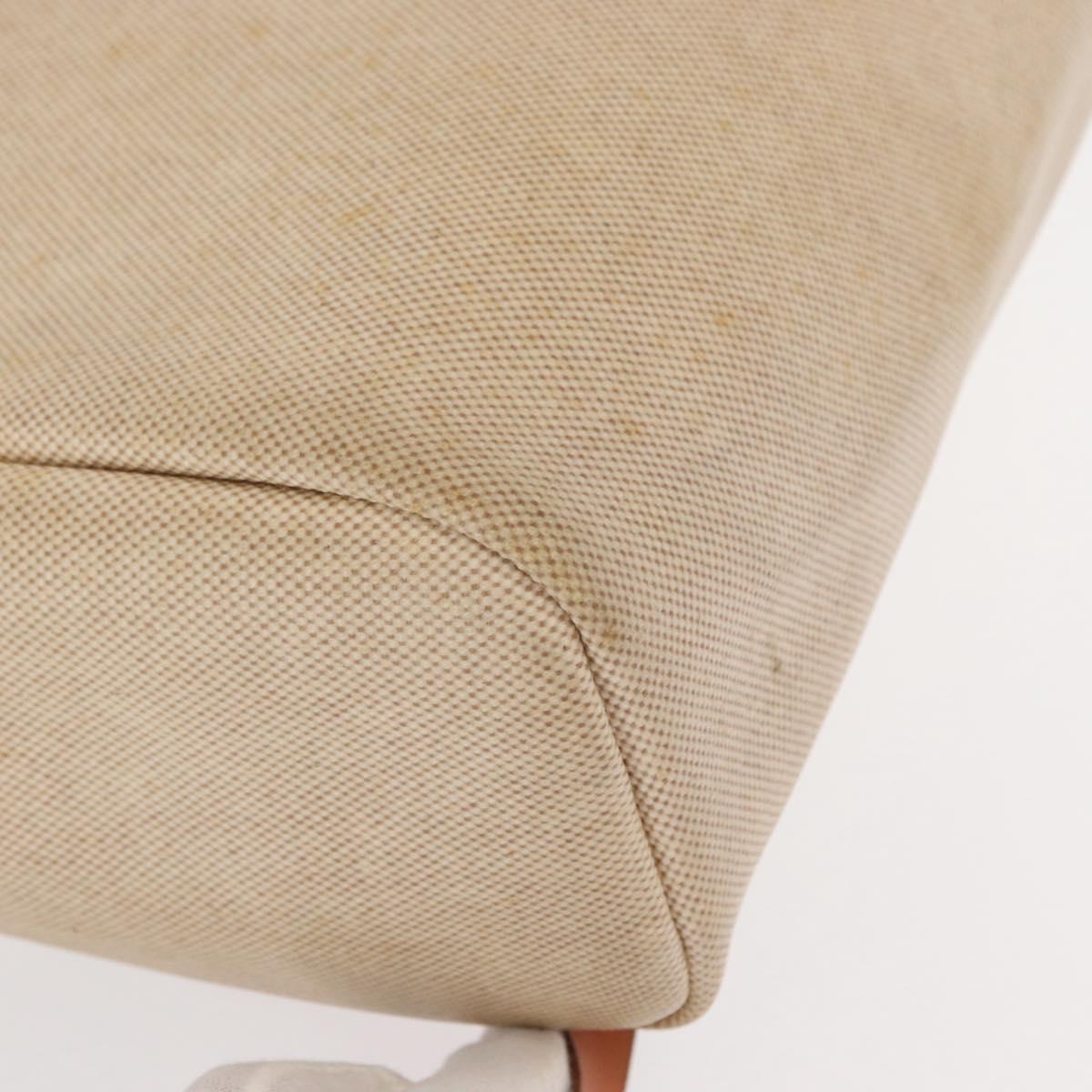 HERMES Herbag Tower Ash A Dos PM Backpack Canvas Beige Silver Auth 150848