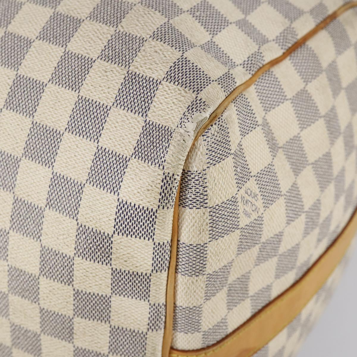 LOUIS VUITTON Damier Azur Keepall Bandouliere 55 Boston Bag N41429 Auth 150852