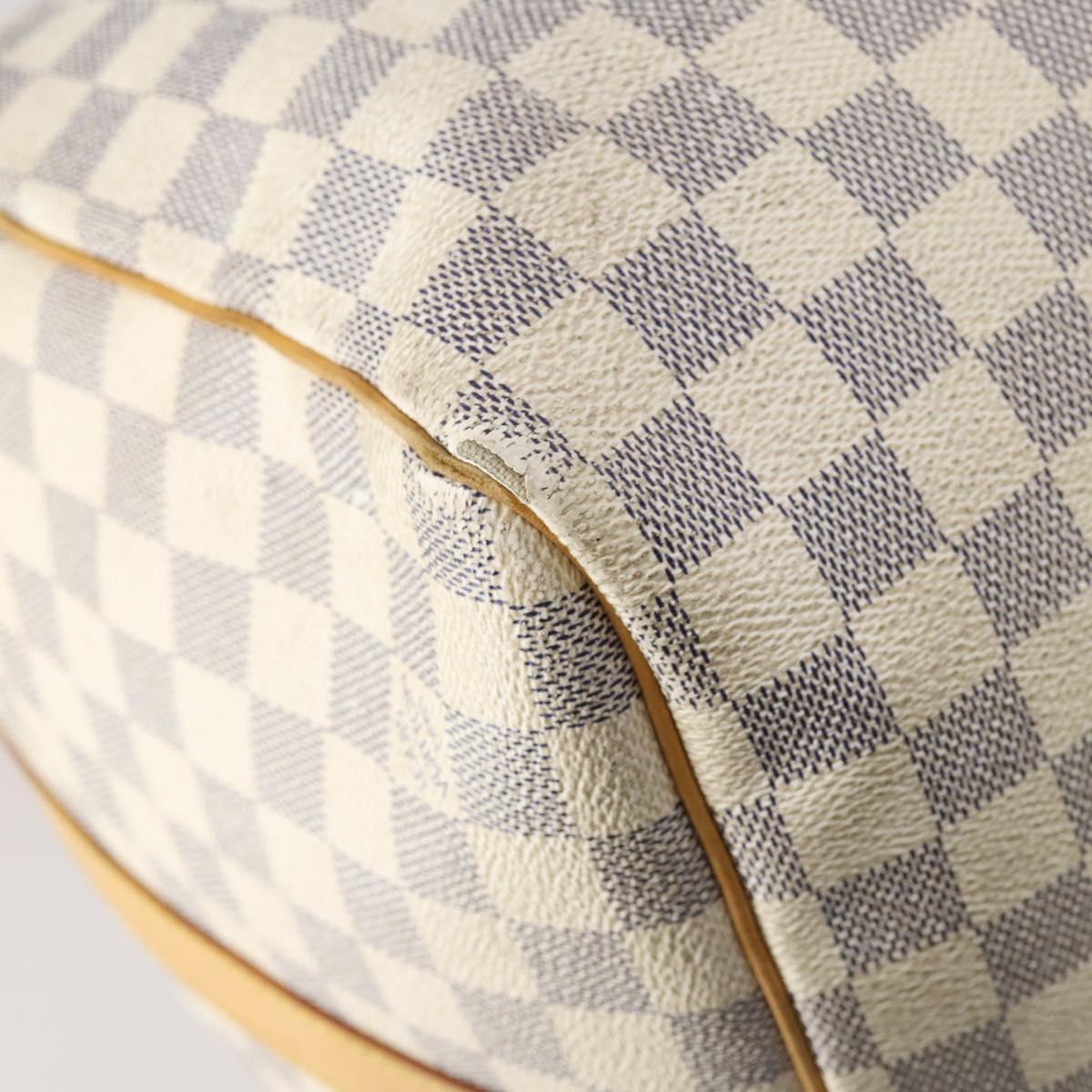 LOUIS VUITTON Damier Azur Keepall Bandouliere 55 Boston Bag N41429 Auth 150852