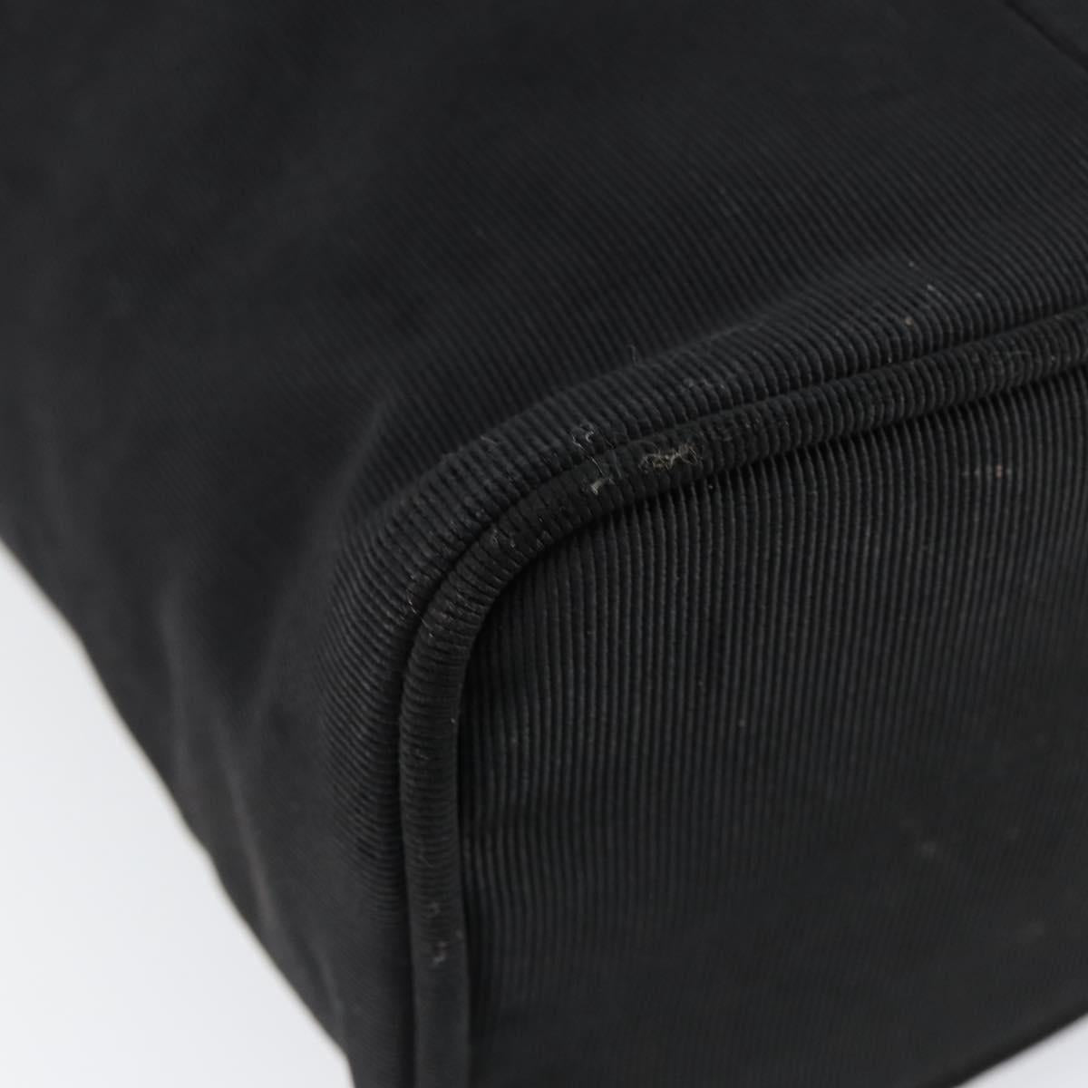 Salvatore Ferragamo Vala Shoulder Bag Nylon Black Gold Auth 150876