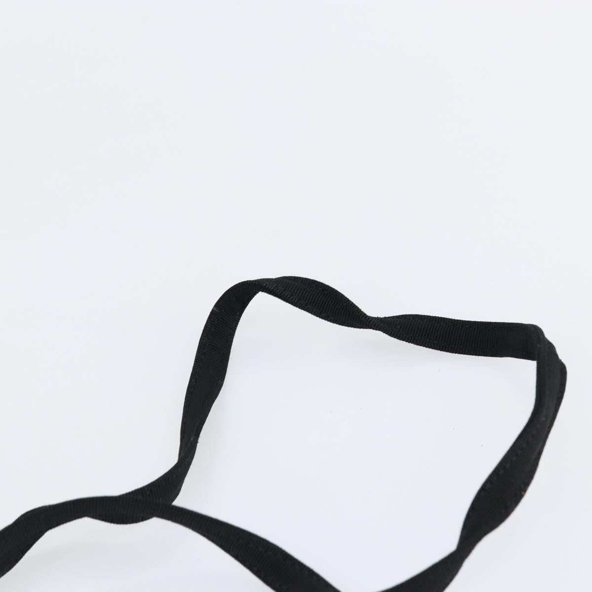 Salvatore Ferragamo Vala Shoulder Bag Nylon Black Gold Auth 150876