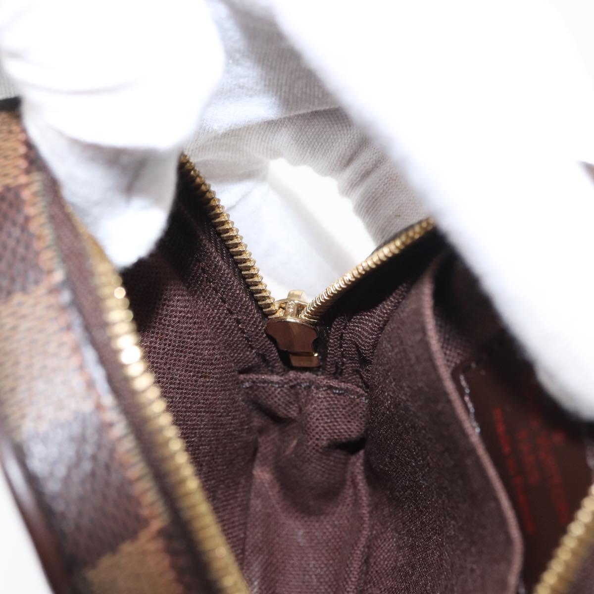 LOUIS VUITTON Damier Ebene Etui Okapi PM Pouch N61738 LV Auth 150882