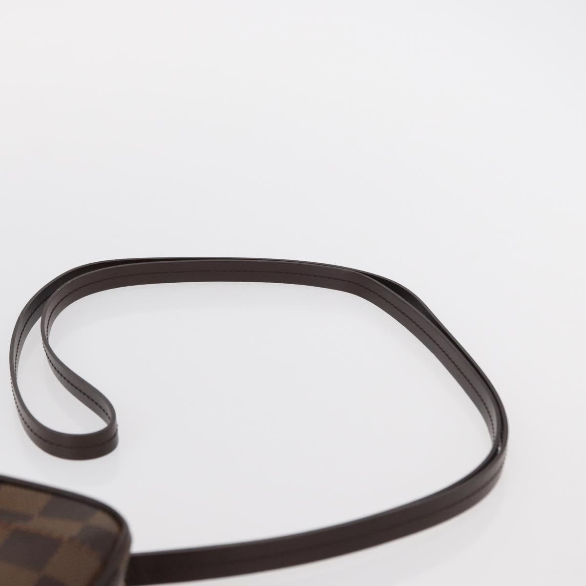 LOUIS VUITTON Damier Ebene Etui Okapi PM Pouch N61738 LV Auth 150882