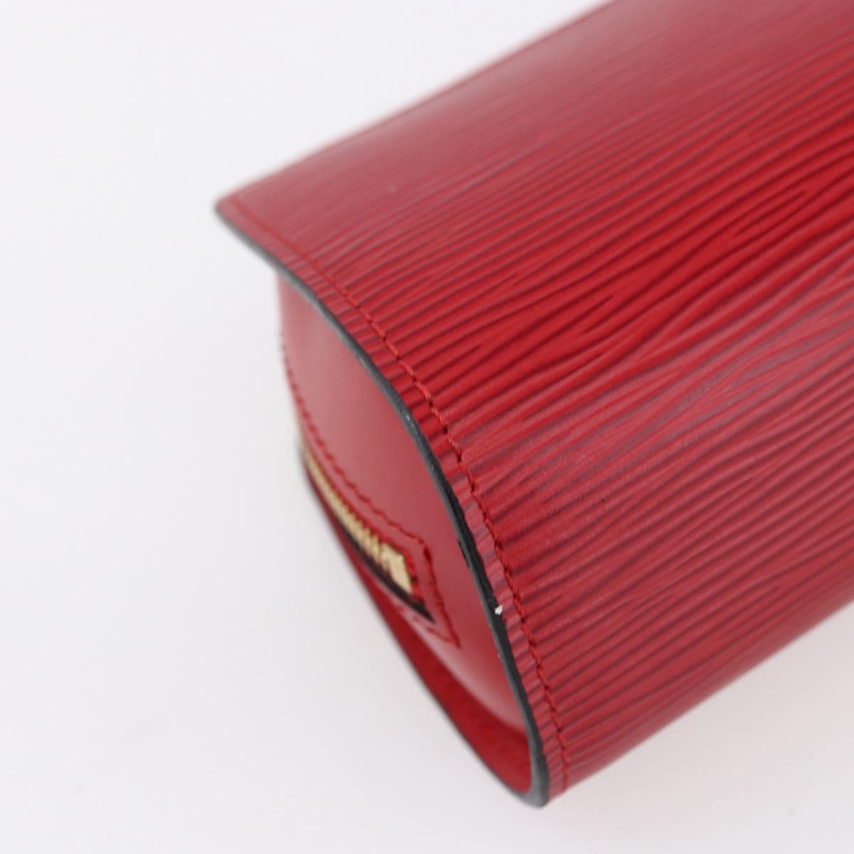 LOUIS VUITTON Epi Dauphine PM Pouch Castilian Red M48447 LV Auth 150889