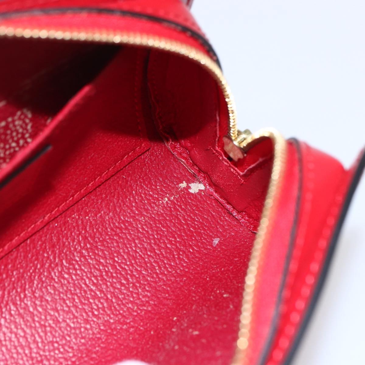 LOUIS VUITTON Epi Dauphine PM Pouch Castilian Red M48447 LV Auth 150889