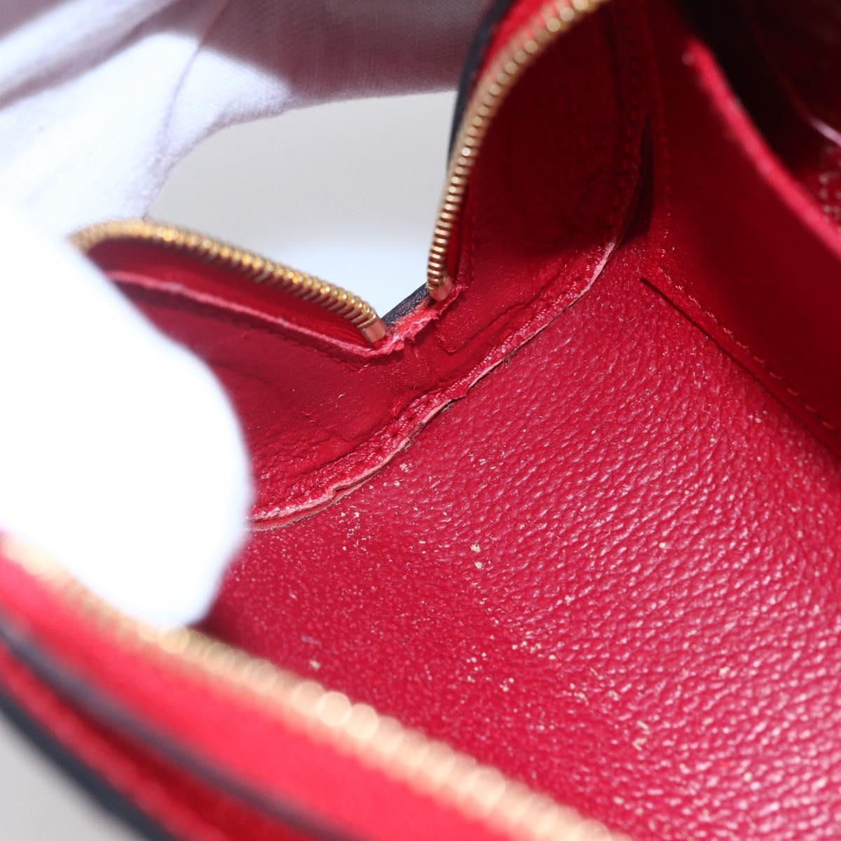 LOUIS VUITTON Epi Dauphine PM Pouch Castilian Red M48447 LV Auth 150889