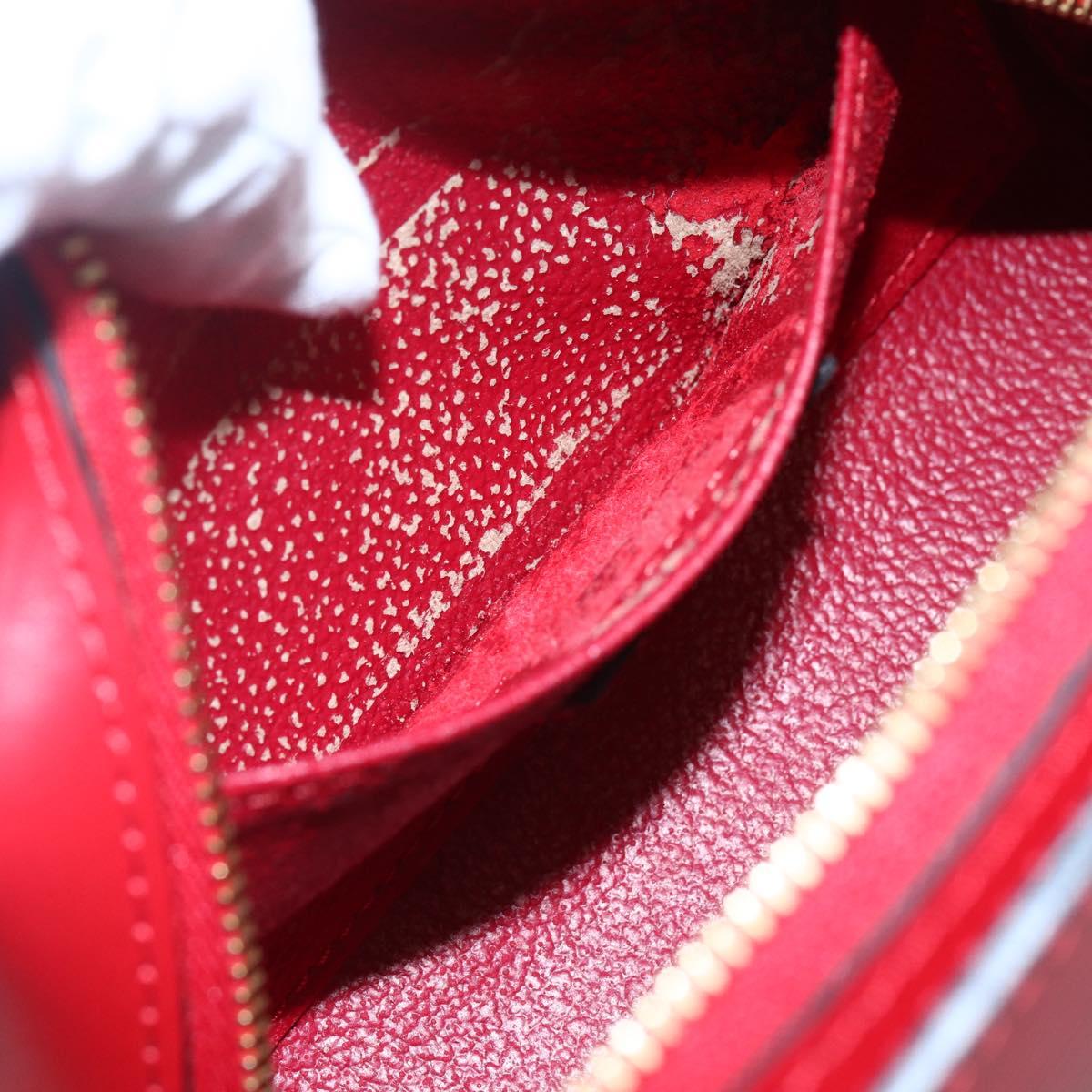 LOUIS VUITTON Epi Dauphine PM Pouch Castilian Red M48447 LV Auth 150889