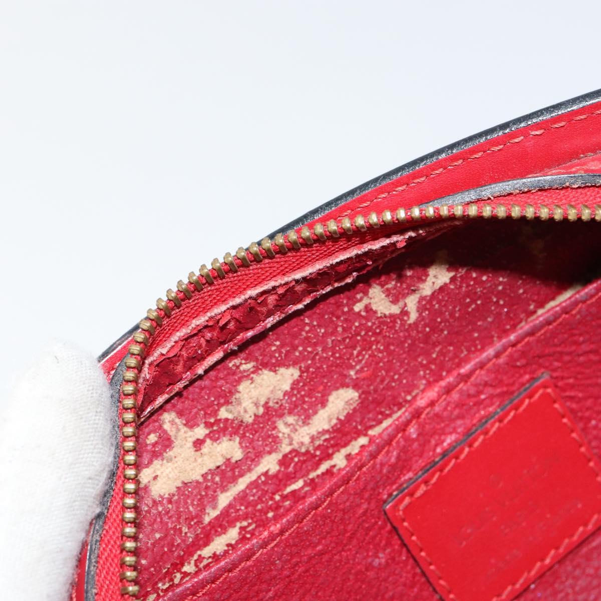 LOUIS VUITTON Epi Dauphine PM Pouch Castilian Red M48447 LV Auth 150890