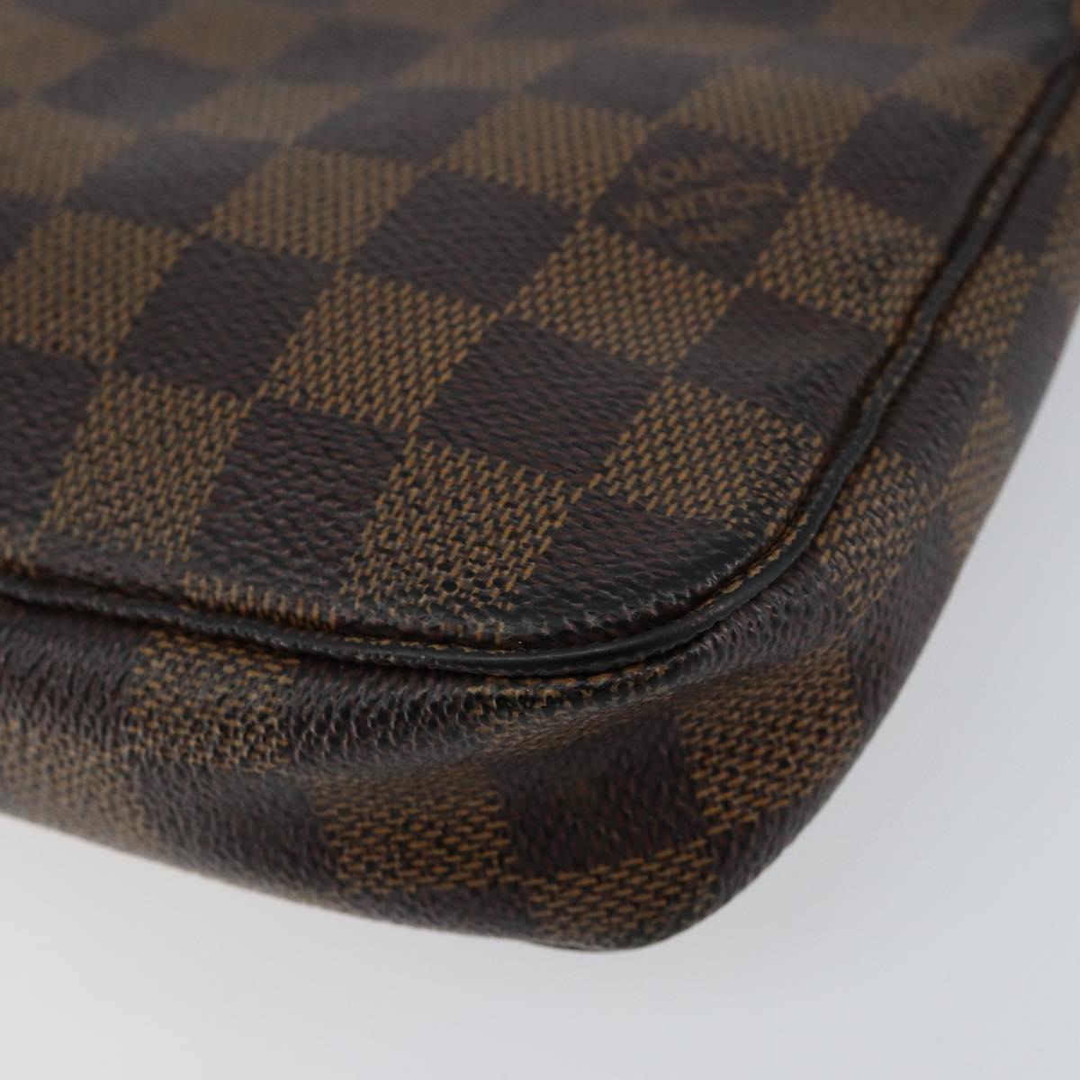 LOUIS VUITTON Damier Ebene Pochette Accessoires Pouch N41206 LV Auth 150892