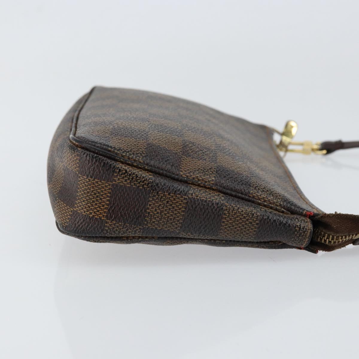 LOUIS VUITTON Damier Ebene Pochette Accessoires Pouch N41206 LV Auth 150892