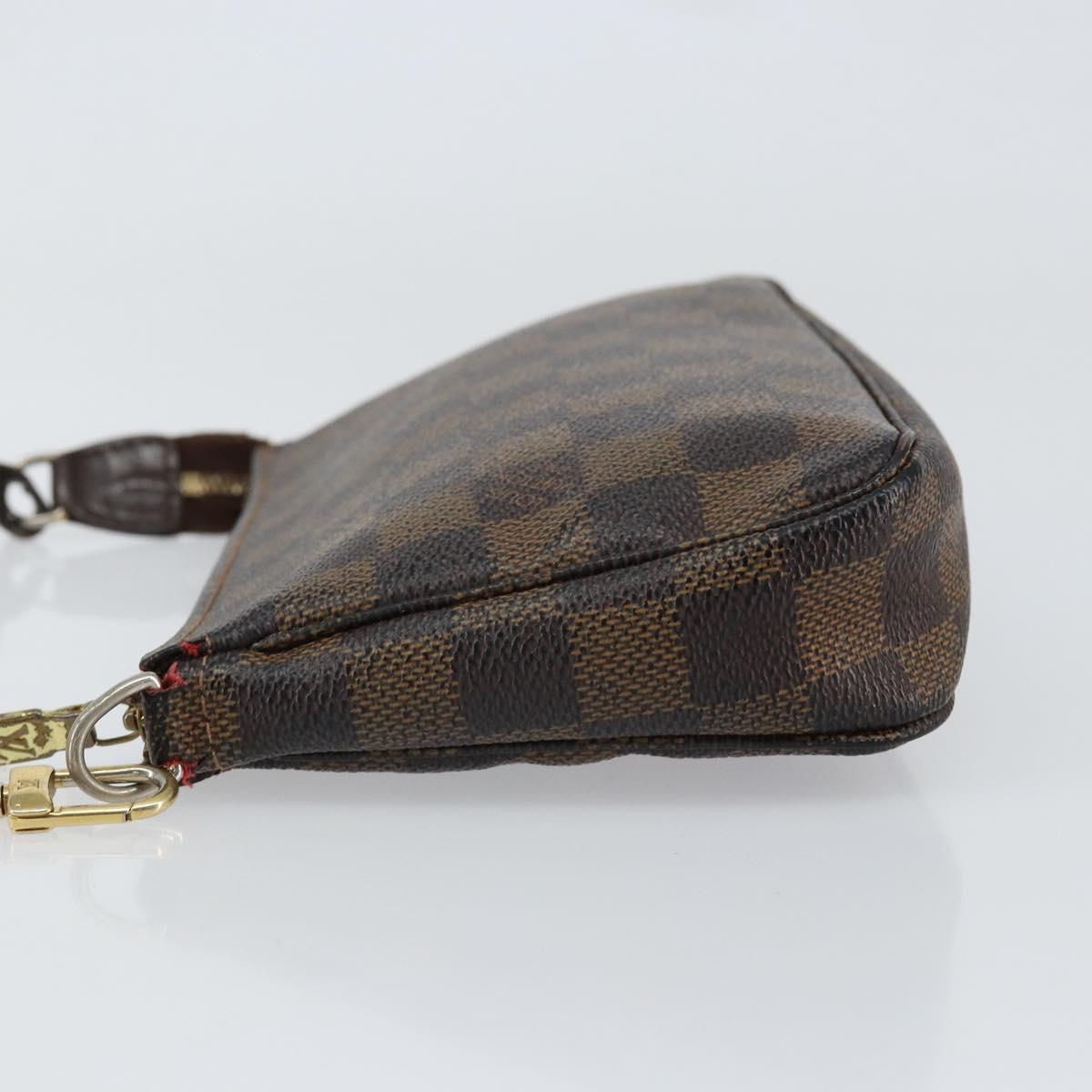 LOUIS VUITTON Damier Ebene Pochette Accessoires Pouch N41206 LV Auth 150892
