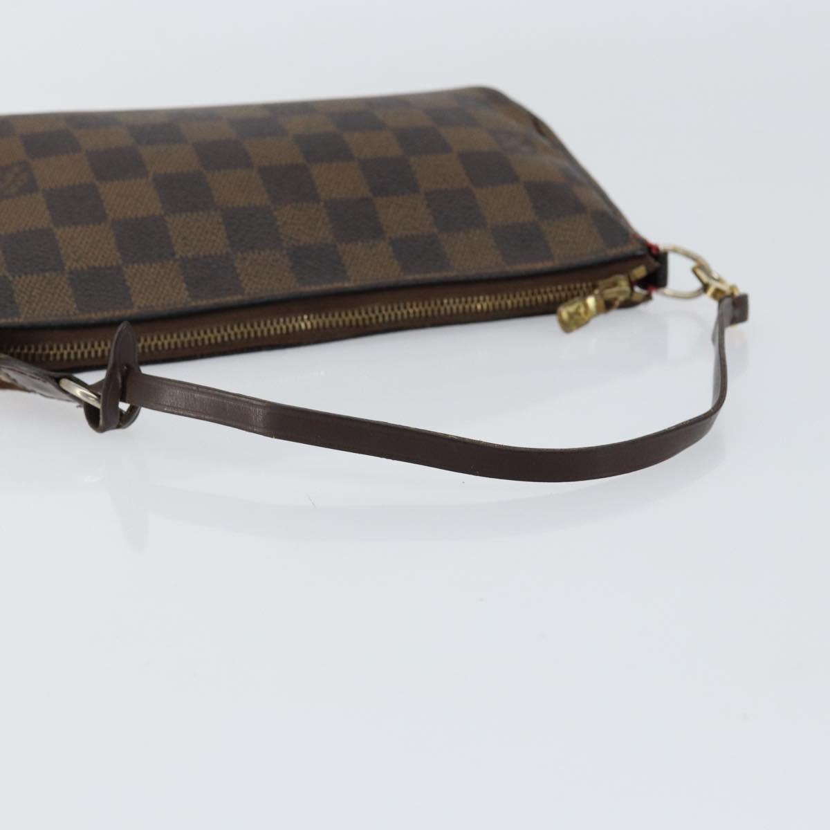 LOUIS VUITTON Damier Ebene Pochette Accessoires Pouch N41206 LV Auth 150892