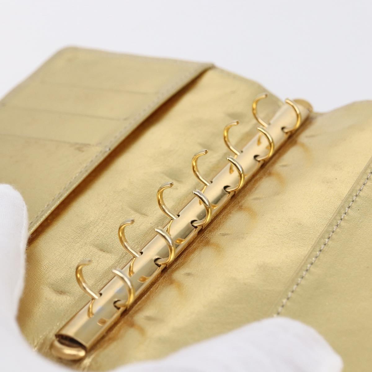 LOUIS VUITTON Miroir Agenda PM Day Planner Cover Gold R20962 LV Auth 150895