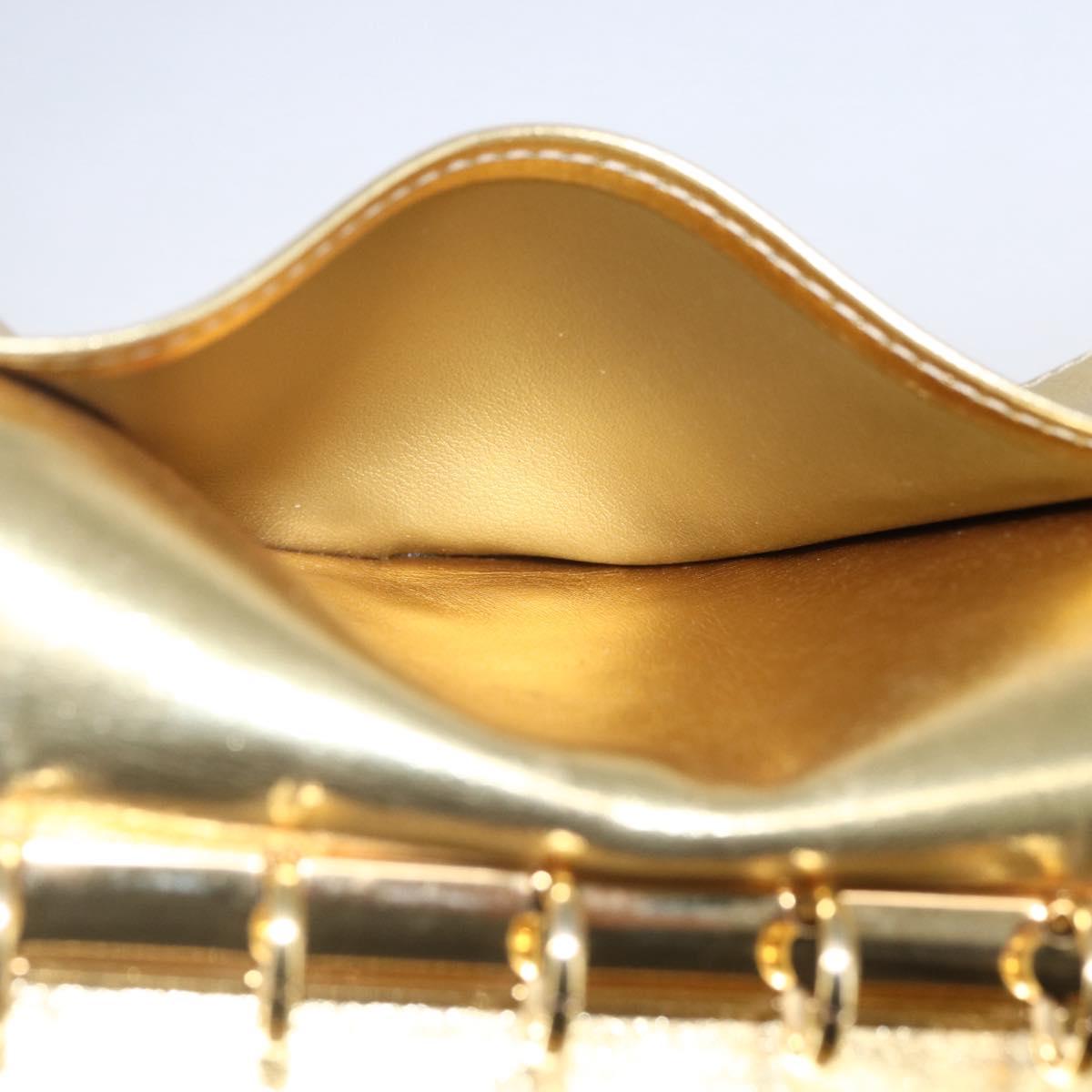 LOUIS VUITTON Miroir Agenda PM Day Planner Cover Gold R20962 LV Auth 150895