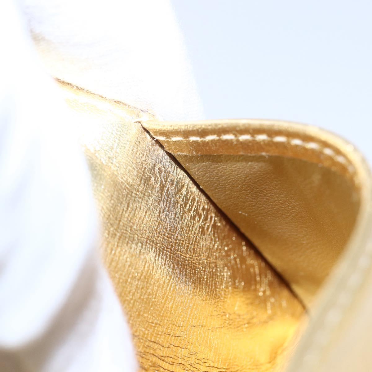 LOUIS VUITTON Miroir Agenda PM Day Planner Cover Gold R20962 LV Auth 150895