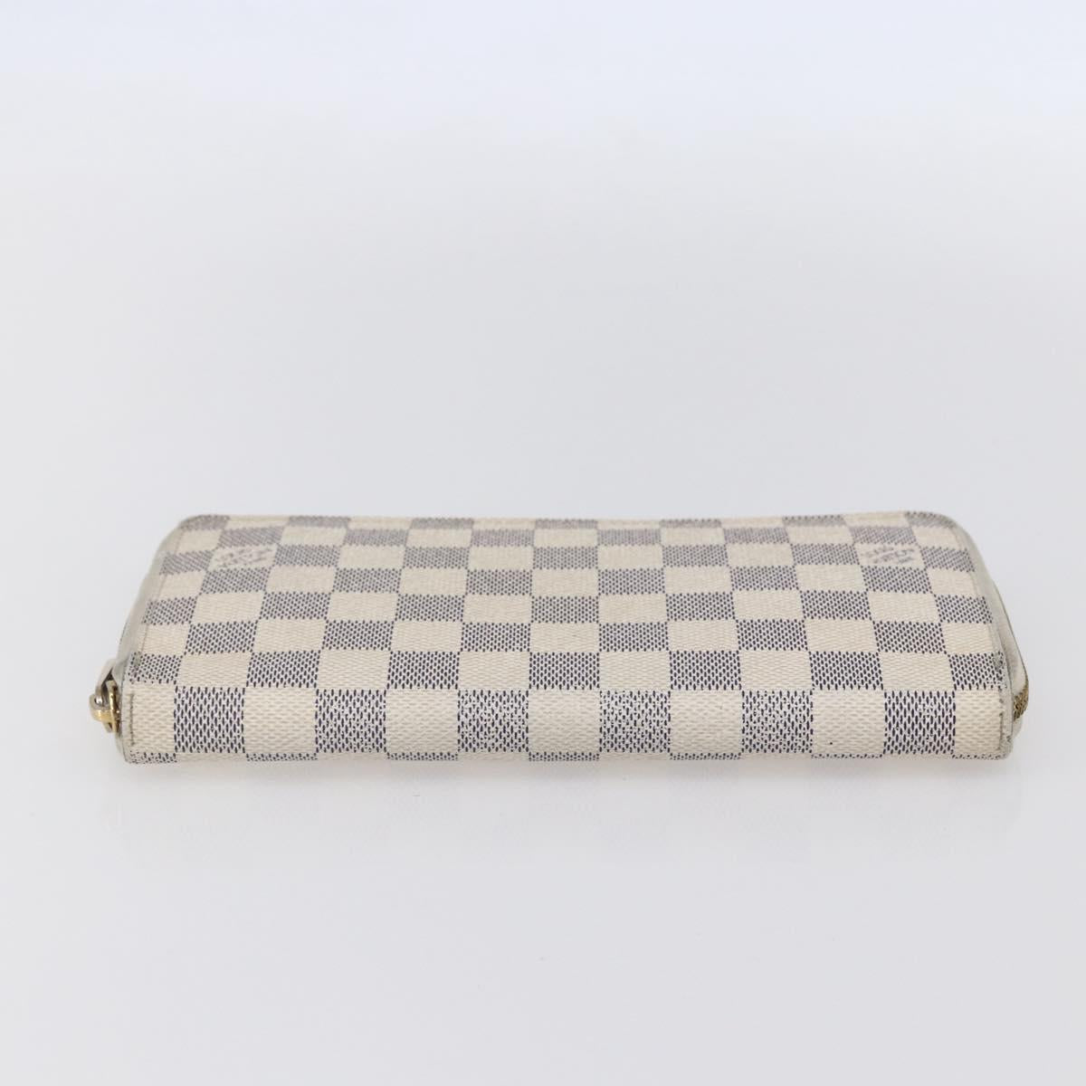 LOUIS VUITTON Damier Azur Zippy Organizer Long Wallet N60012 LV Auth 150896