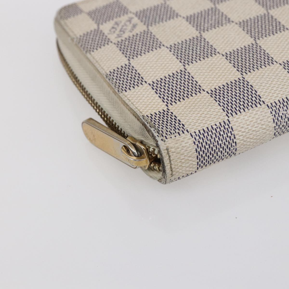 LOUIS VUITTON Damier Azur Zippy Organizer Long Wallet N60012 LV Auth 150896