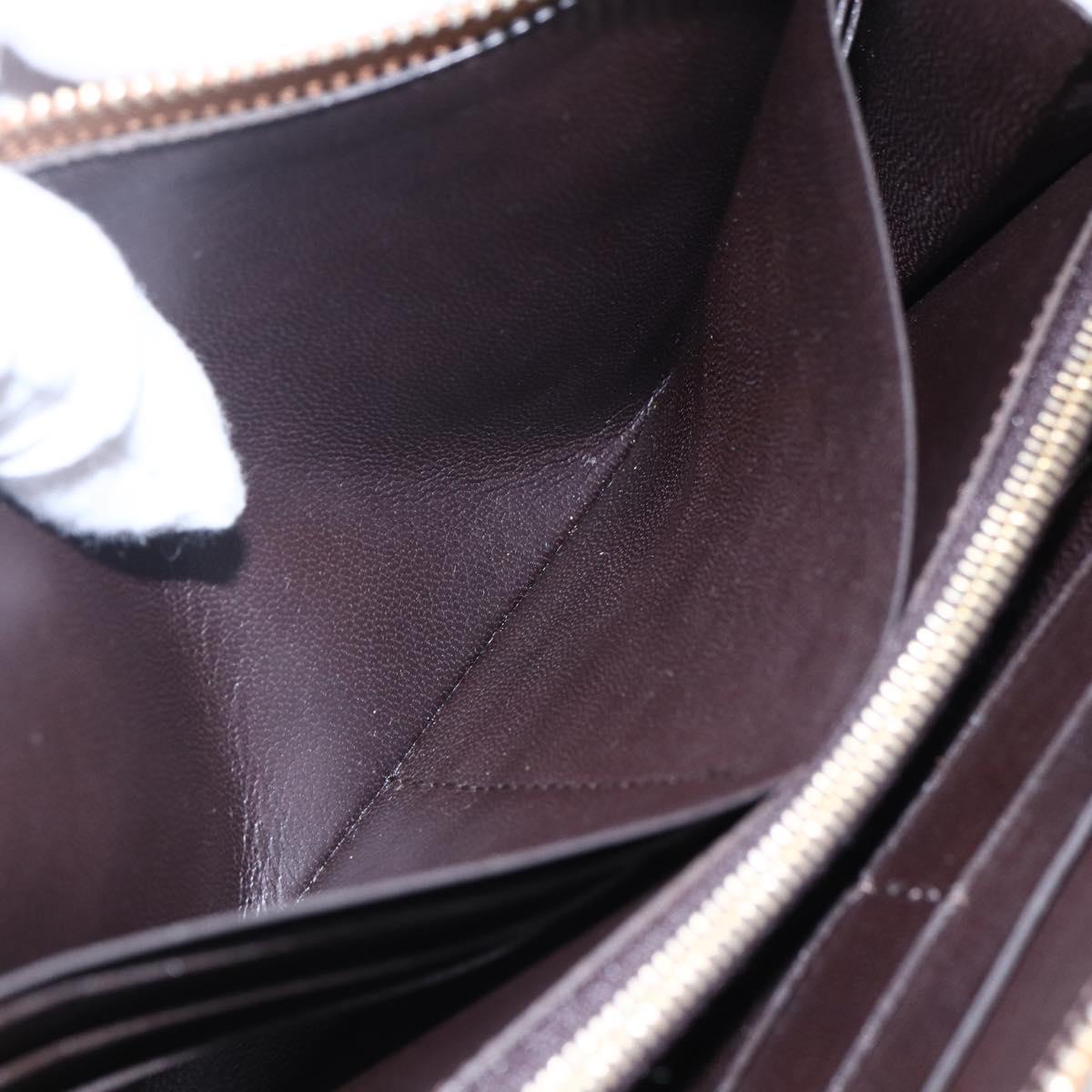 LOUIS VUITTON Parnassus PortefeuilleJena Wallet Leather Brown M58209 Auth 150897