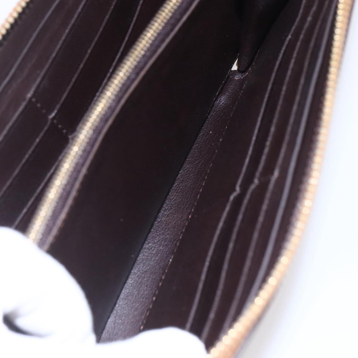 LOUIS VUITTON Parnassus PortefeuilleJena Wallet Leather Brown M58209 Auth 150897