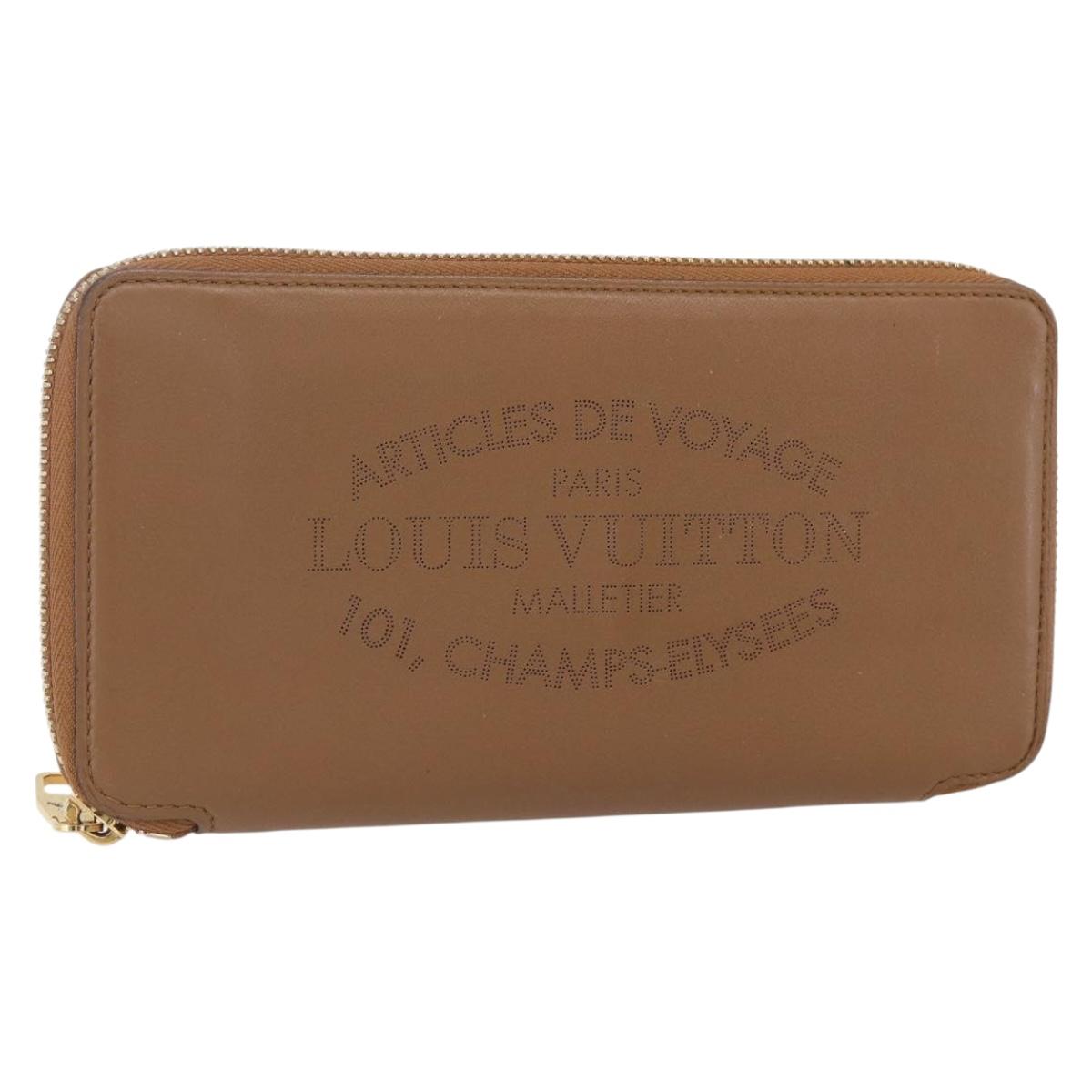 LOUIS VUITTON Parnassus PortefeuilleJena Wallet Leather Brown M58209 Auth 150897